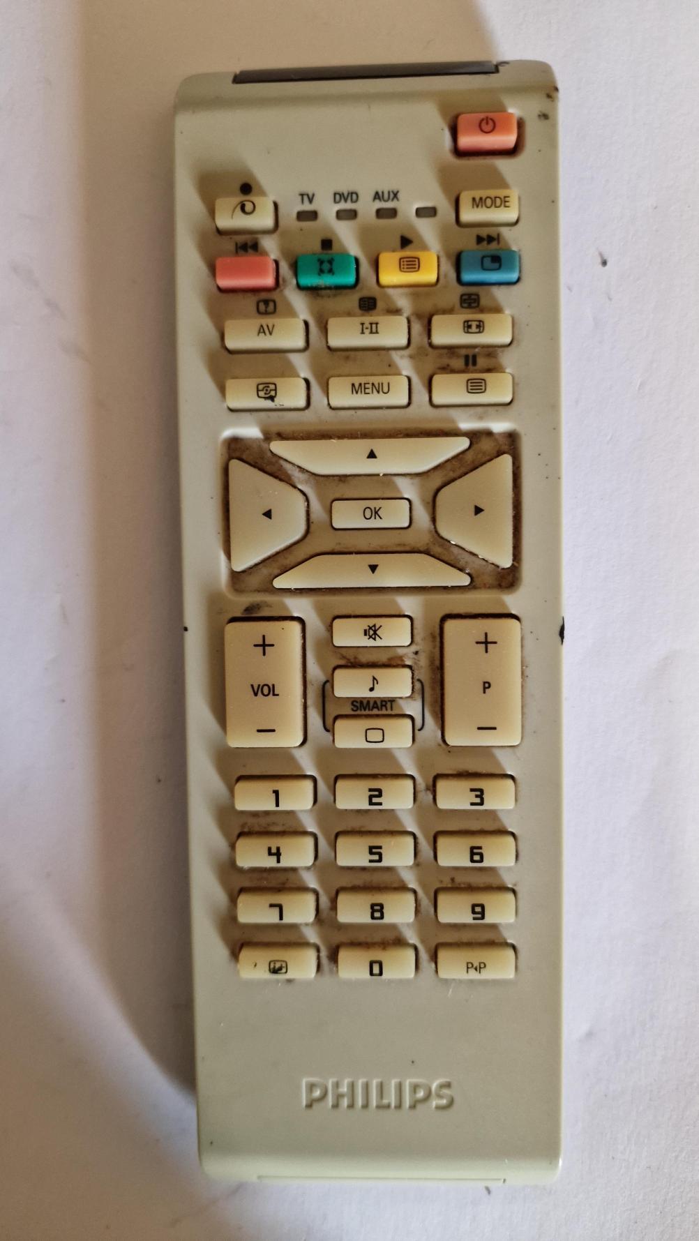 Phillips TV  Remote Control - Front Image
