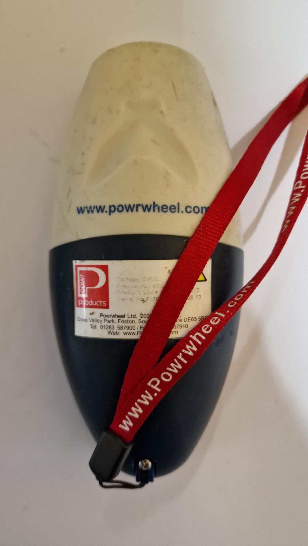 Powrtouch Remote Control - Back Image