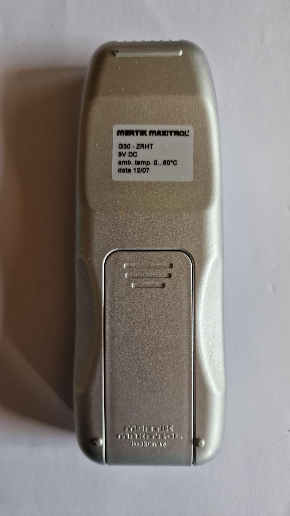 Gazco Merton Maxitrol  G30-ZRHT Remote Control - Back Image