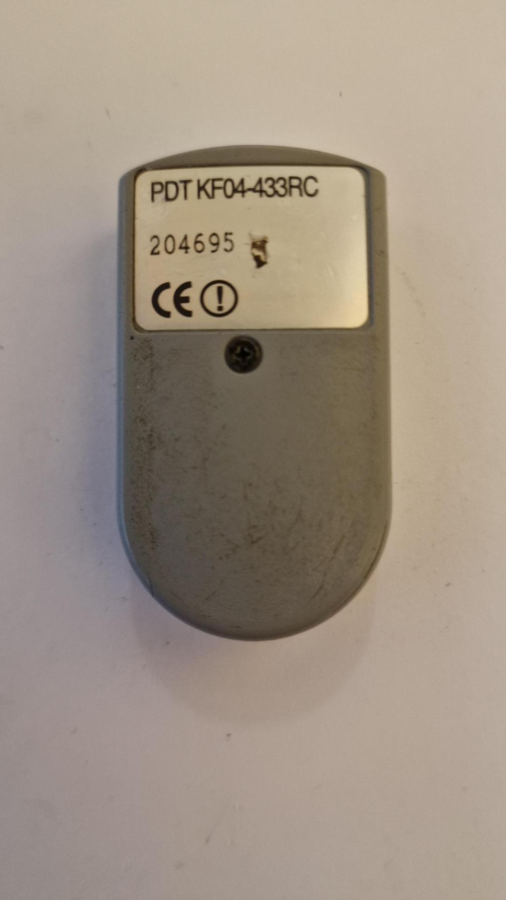 PDT KFO4  Remote Control - Back Image