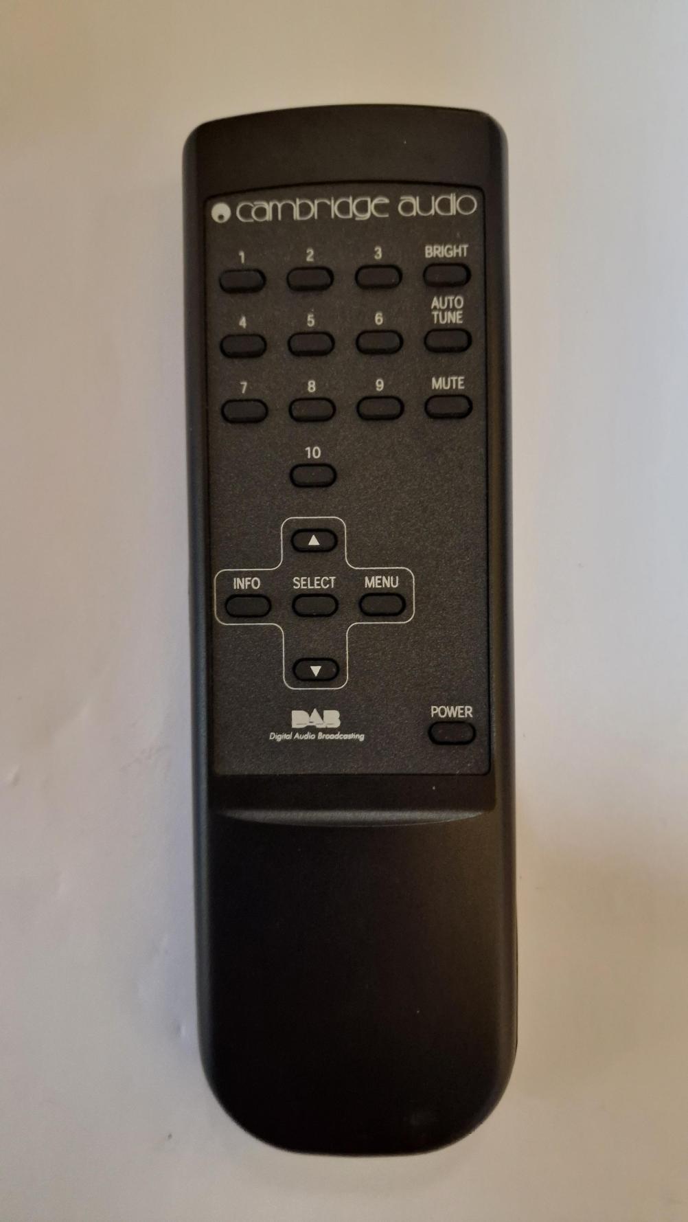 Cambridge  DAB300 Remote Control - Front Image