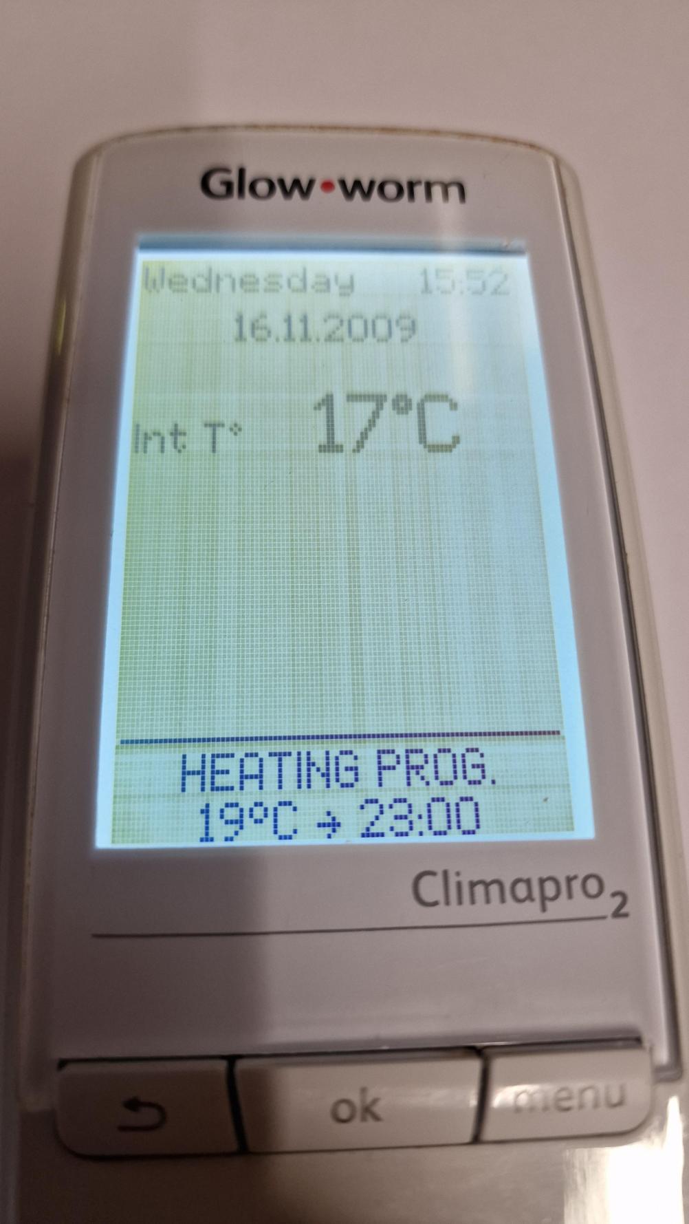 Glowworm  climpro2 Remote Control - Second Inside Image