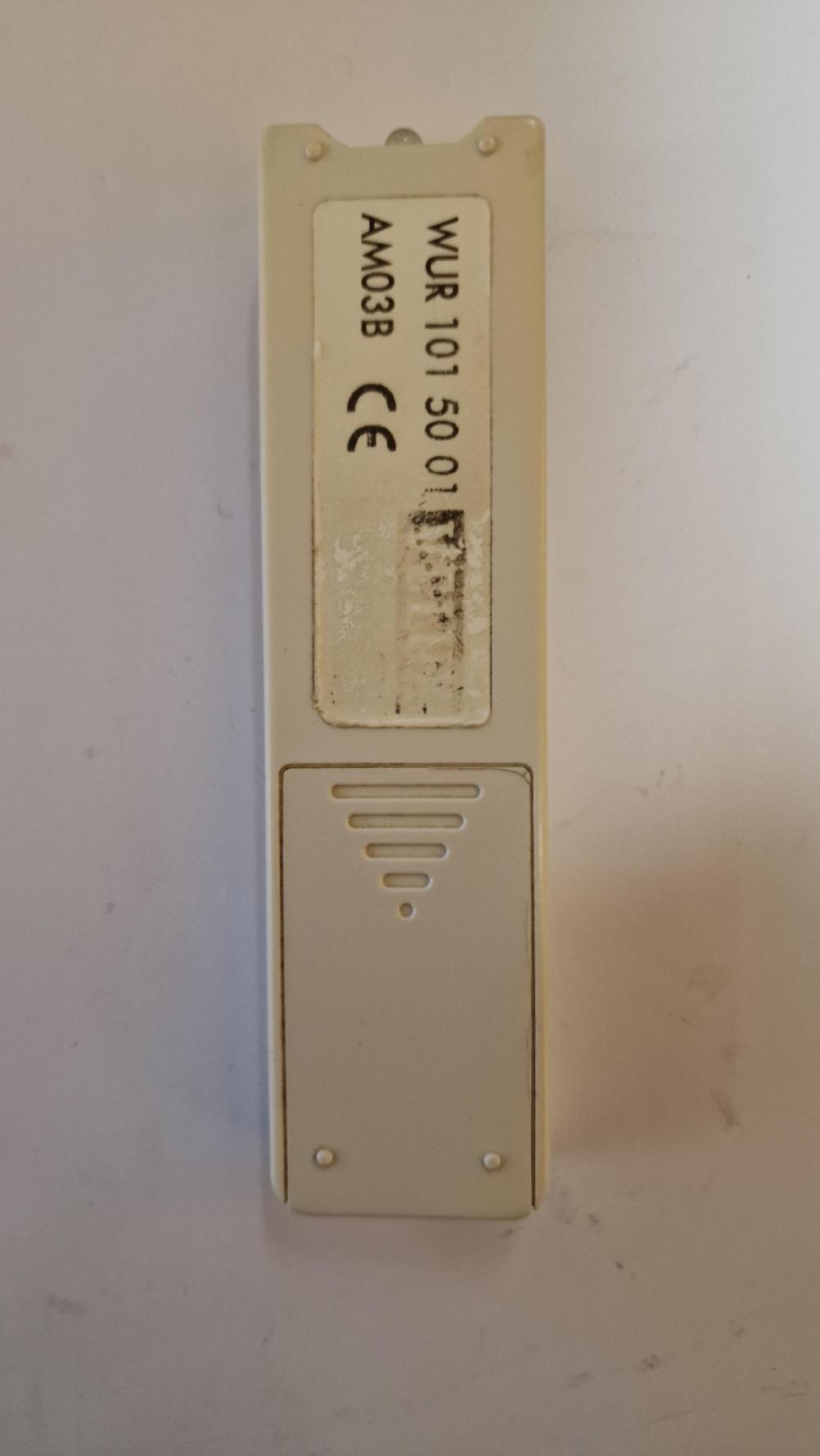 Velux  WUR 101 500 Remote Control - Back Image