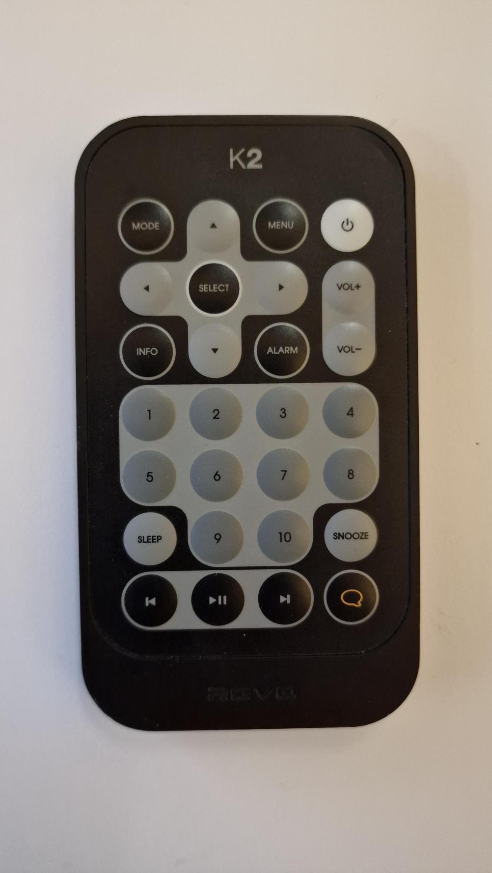 Revo  K2 Remote Control - Front Image