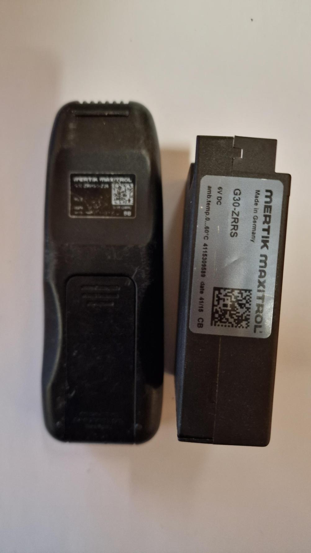 Mertick Maxitrol Remote Control - Back Image