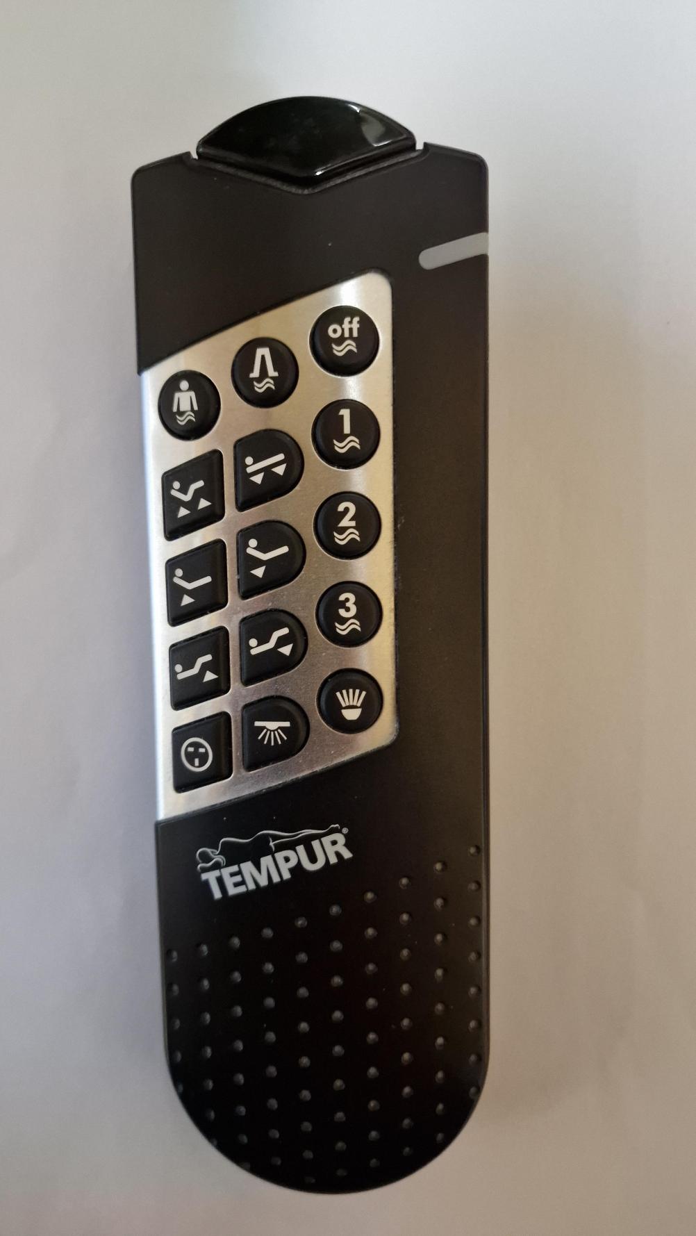 Tempur  Remote Control - Front Image