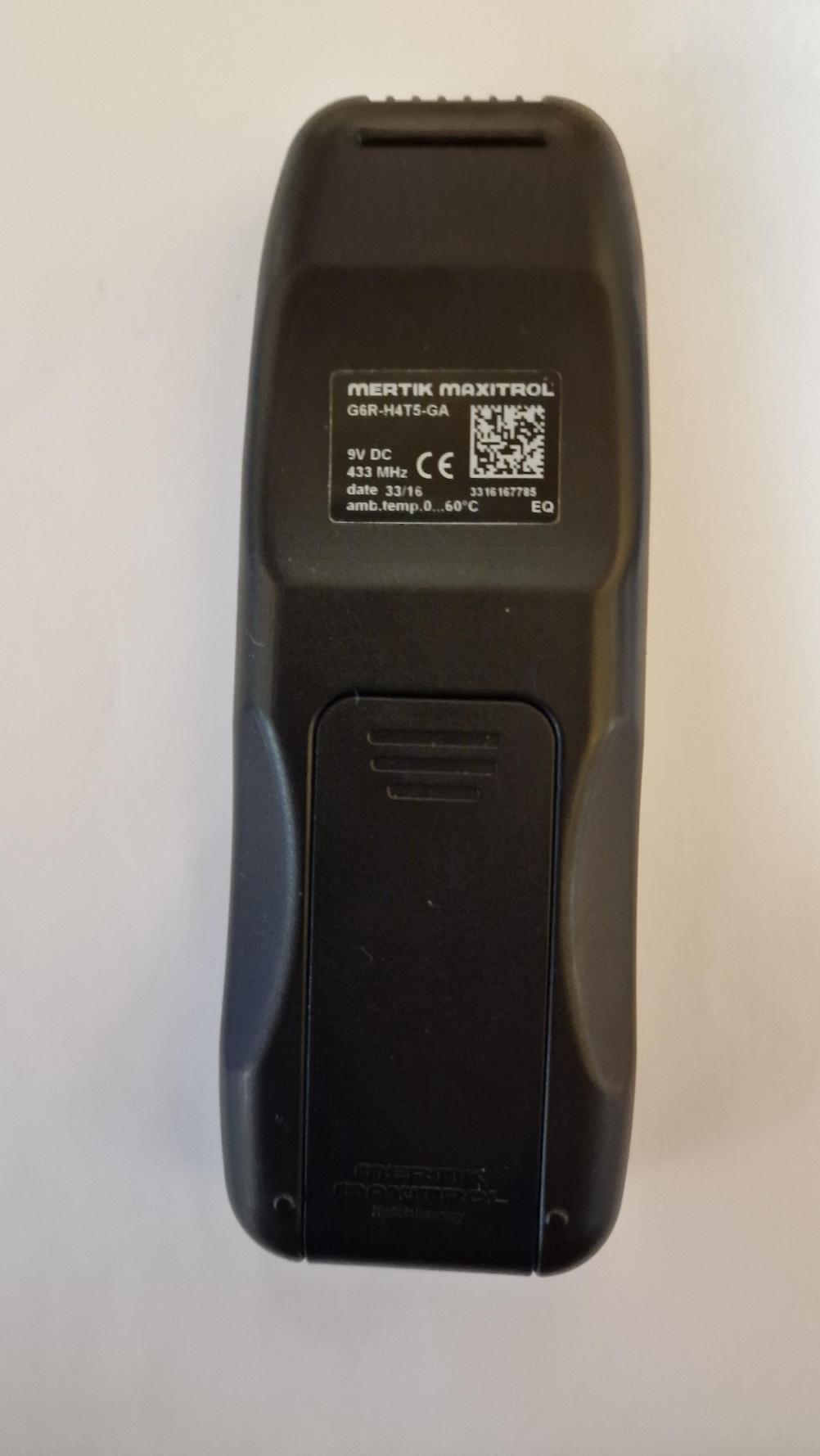 Gazco   Remote Control - Back Image