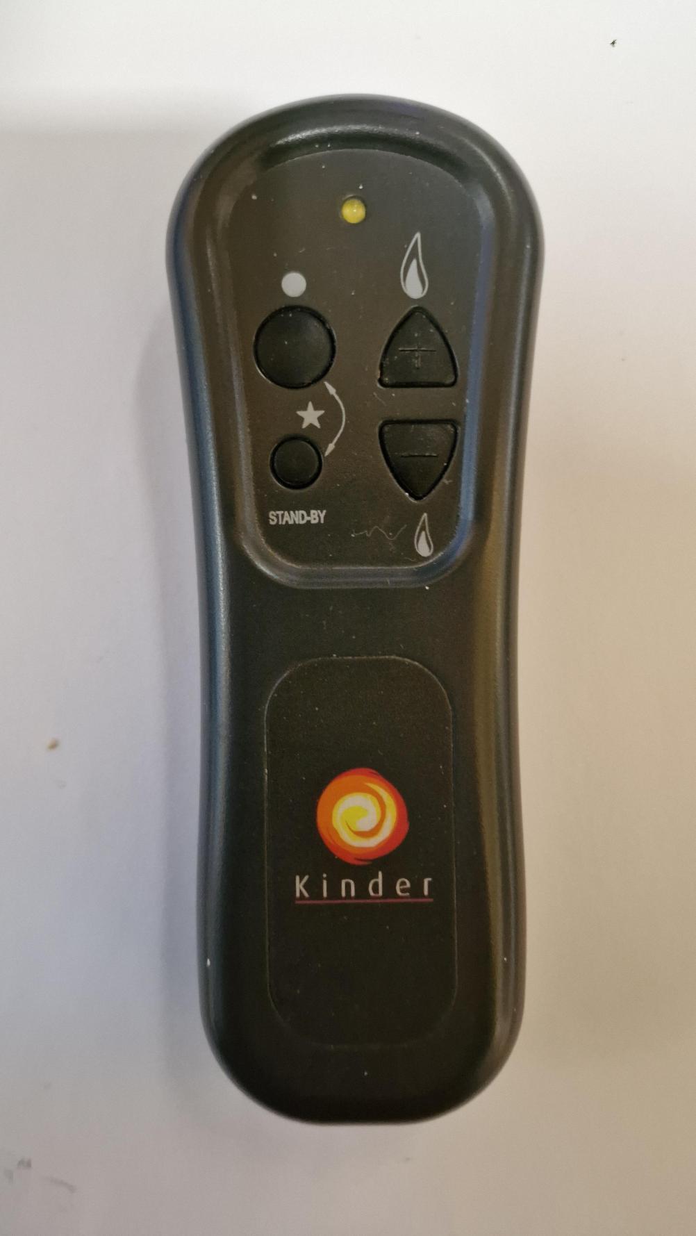 Kinder gas fire Remote Control - Front Image