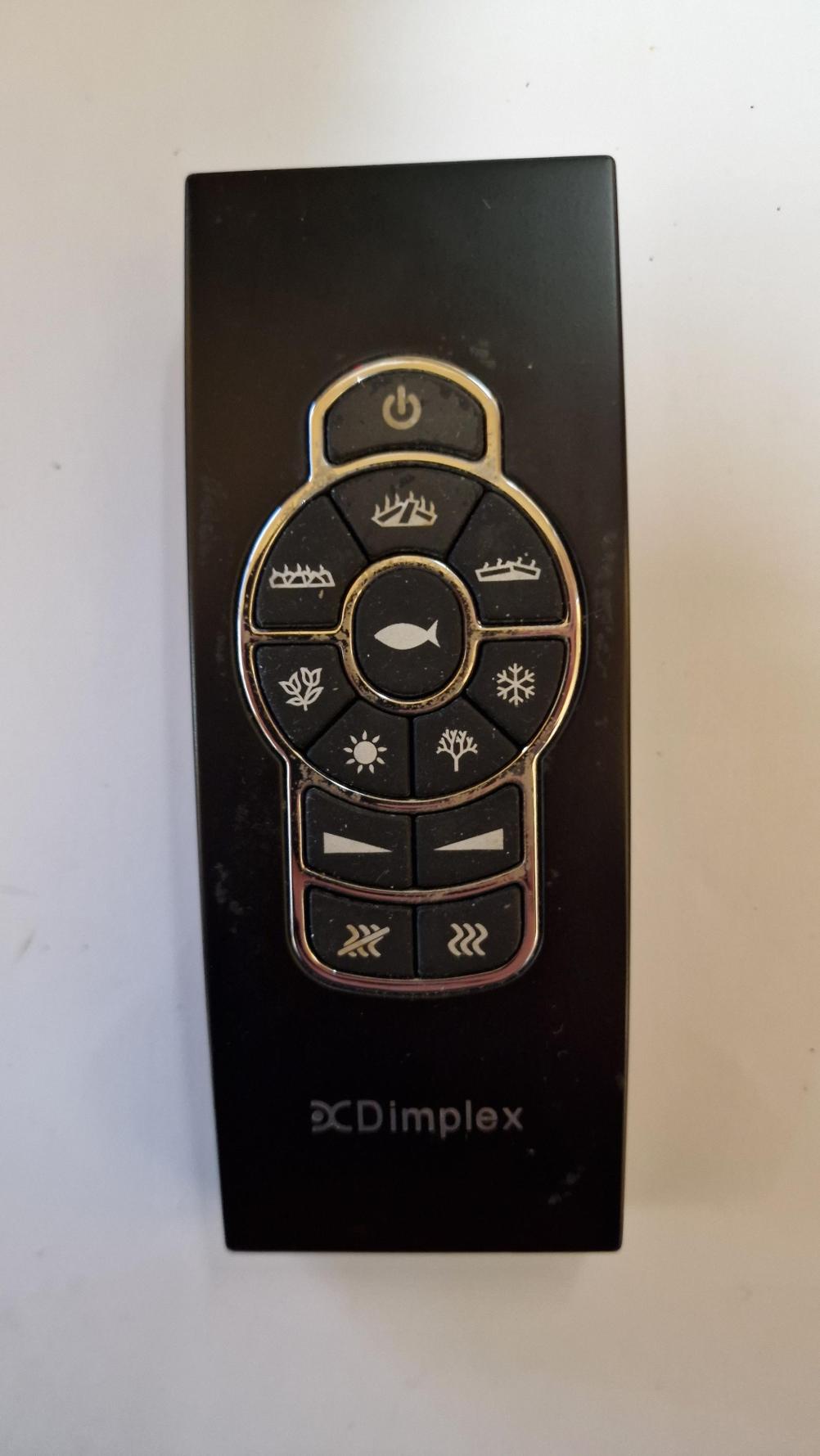 Dimplex  wall fire Remote Control - Front Image