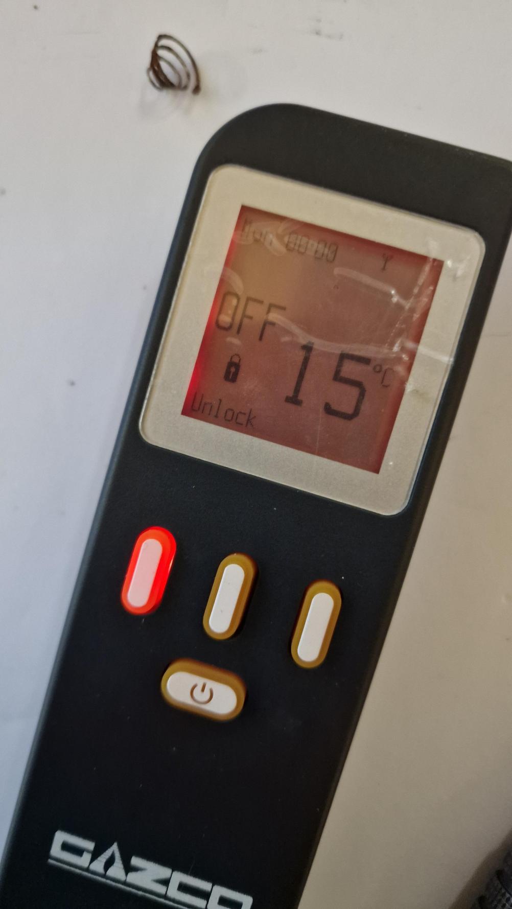 Gazco  RMMB22600 Remote Control - Second Inside Image