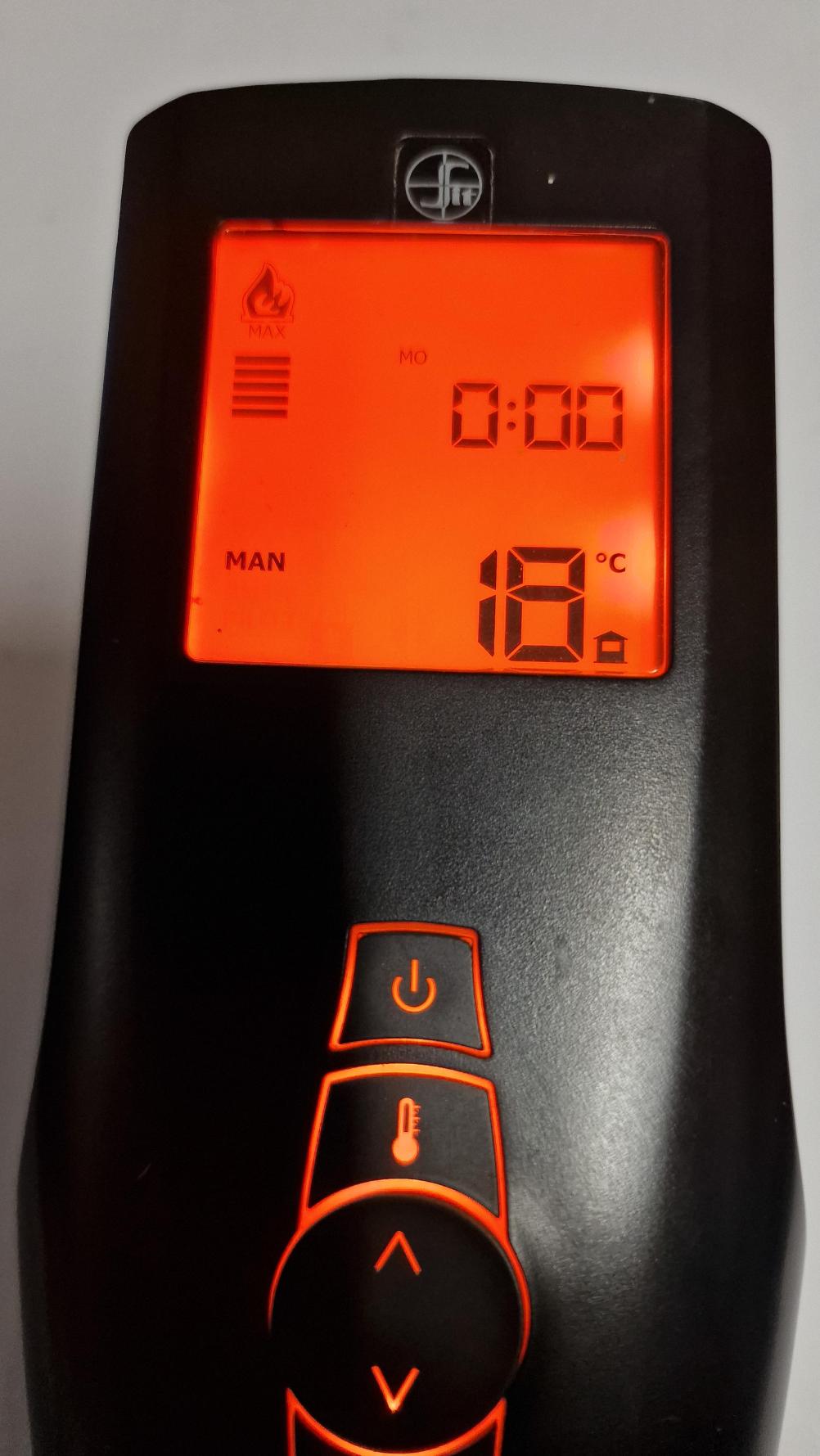Infinity 890FL fire Remote Control - Inside Image