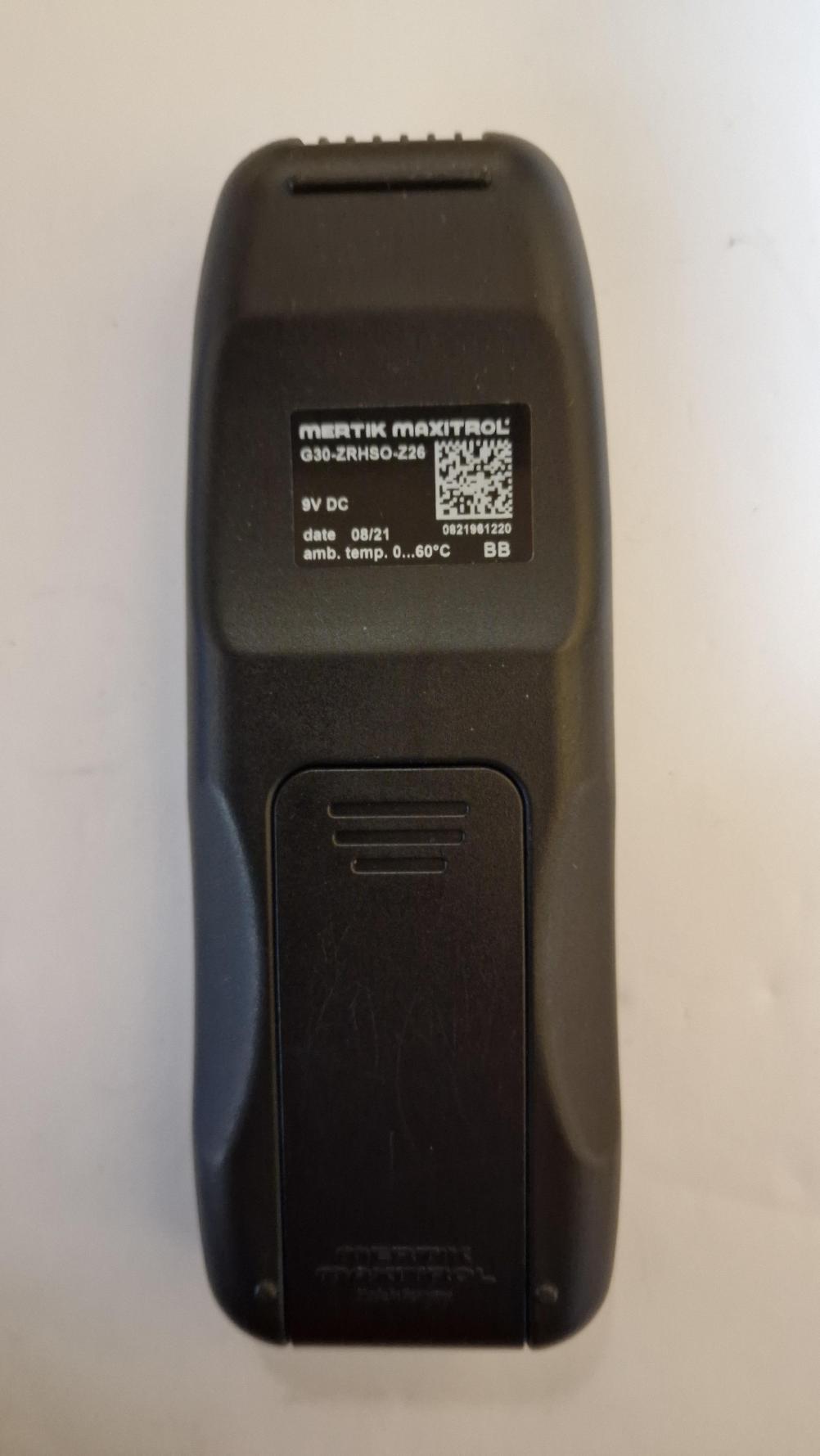 MERTIK MAXITROL - Gazco G30-ZRHSO-Z2 Remote Control - Back Image