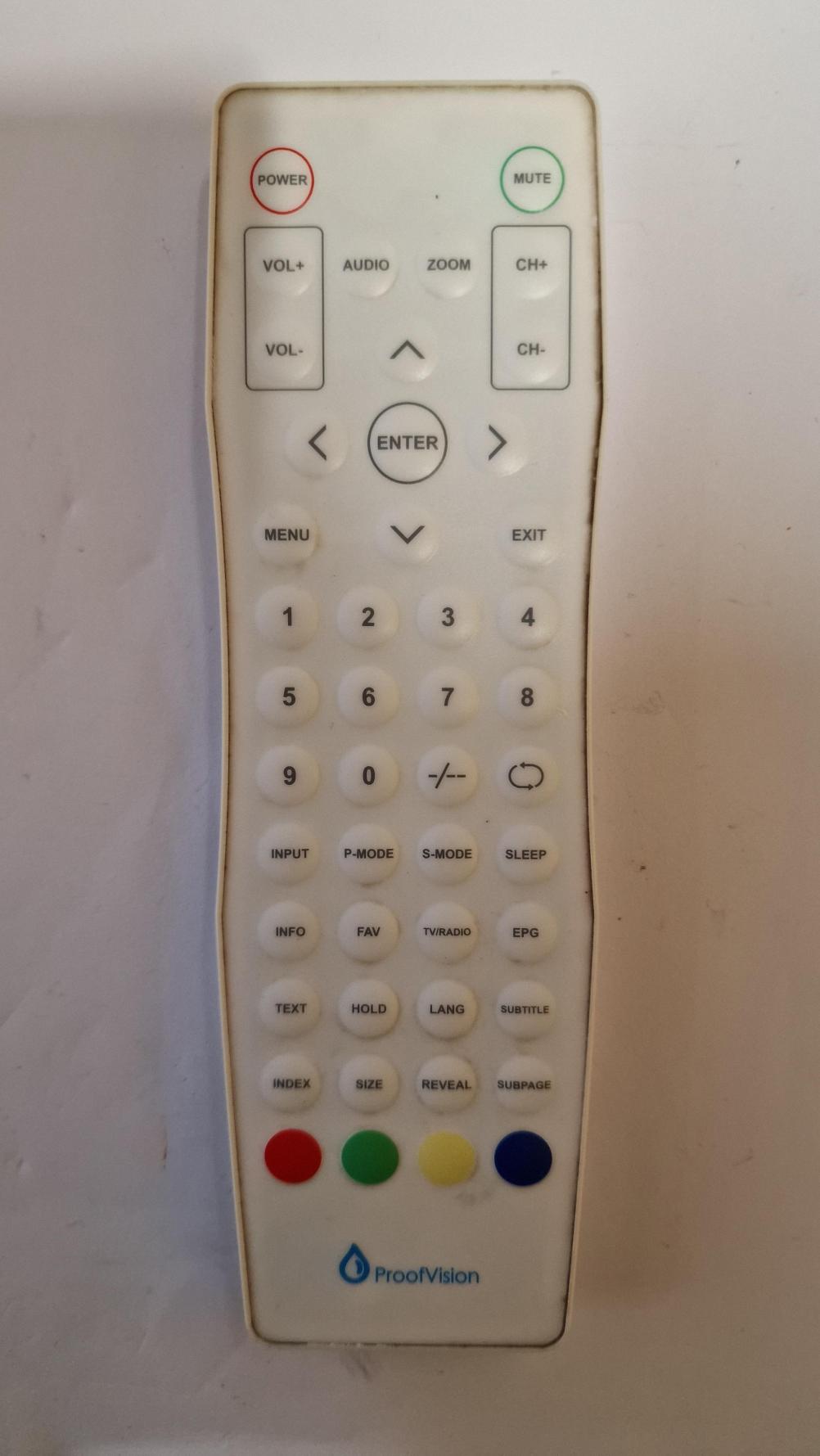 proof vision   Remote Control - Front Image