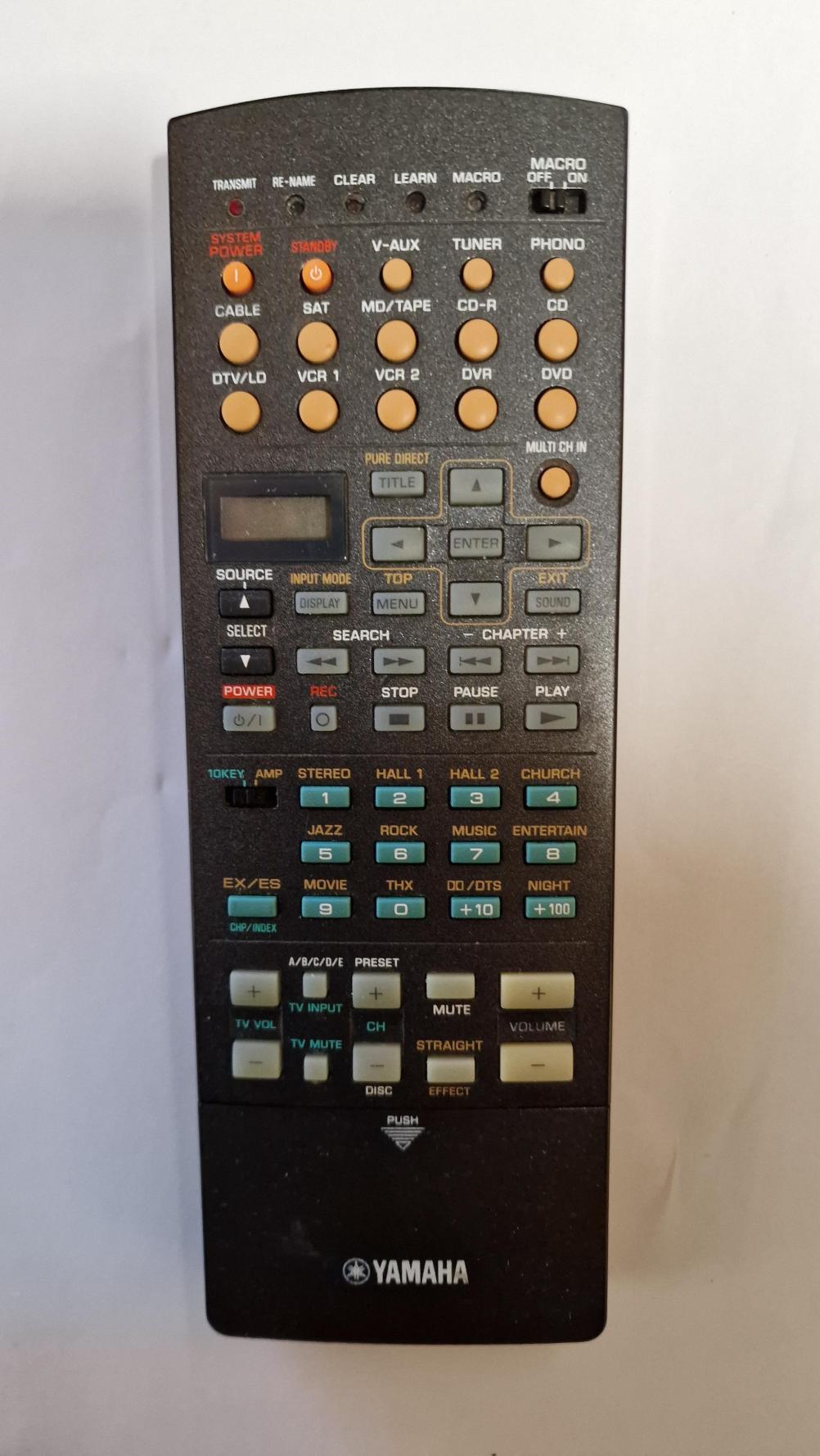 Yamaha  Remote Control - Front Image