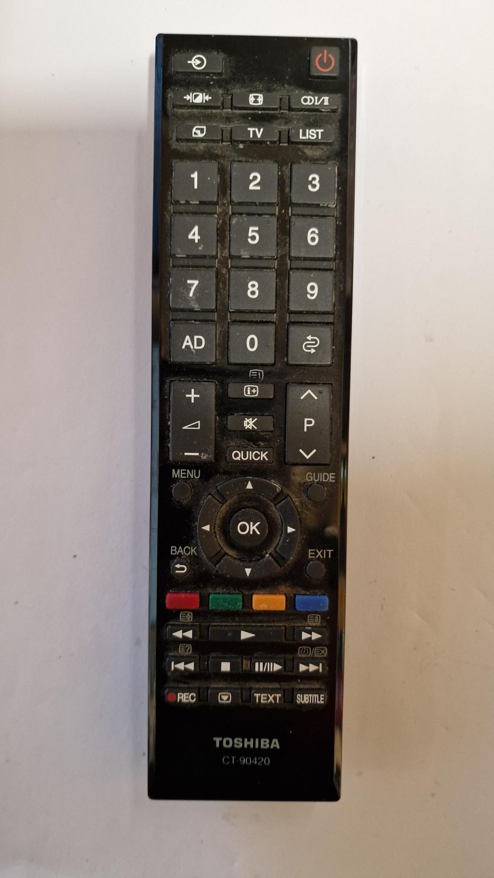 TOSHIBA  Remote Control - Front Image