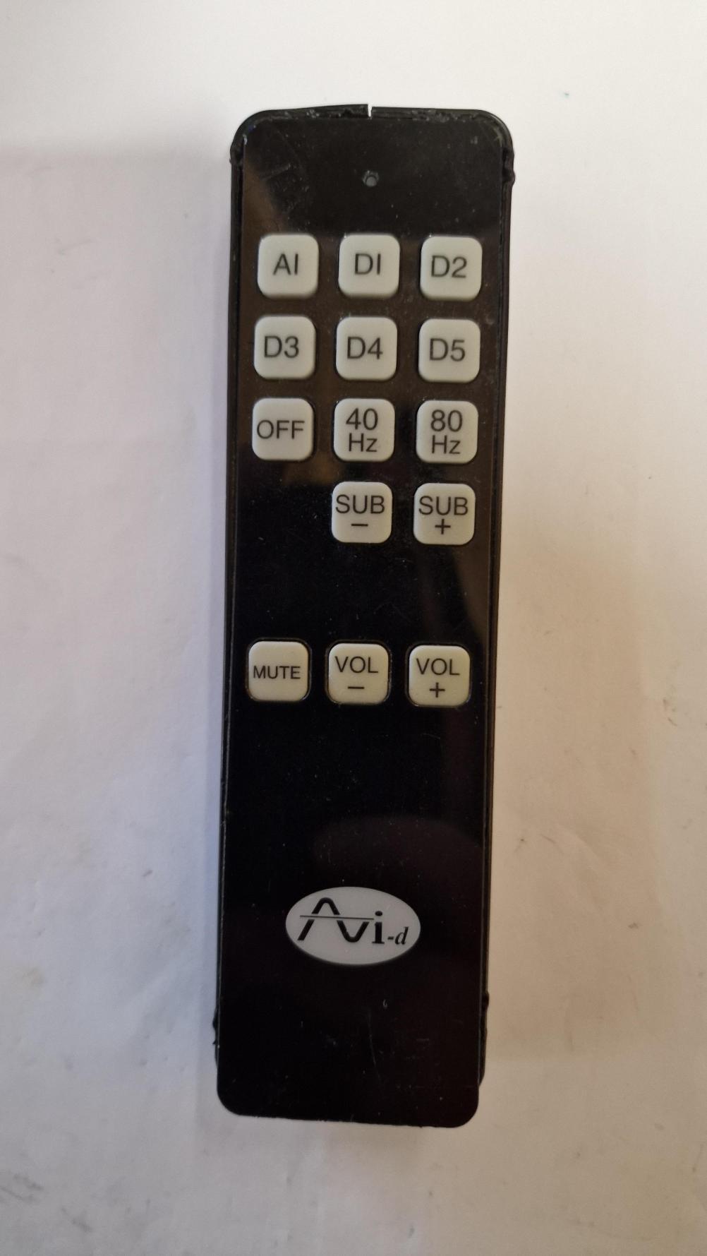 AVI-d  Remote Control - Front Image