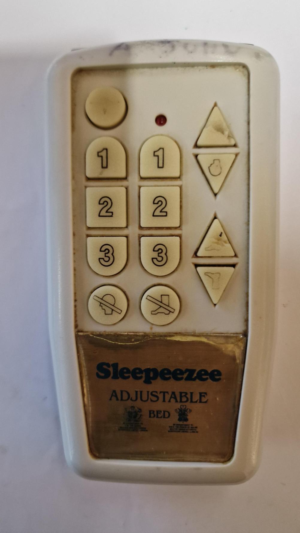 Sleepeezee  Remote Control - Front Image