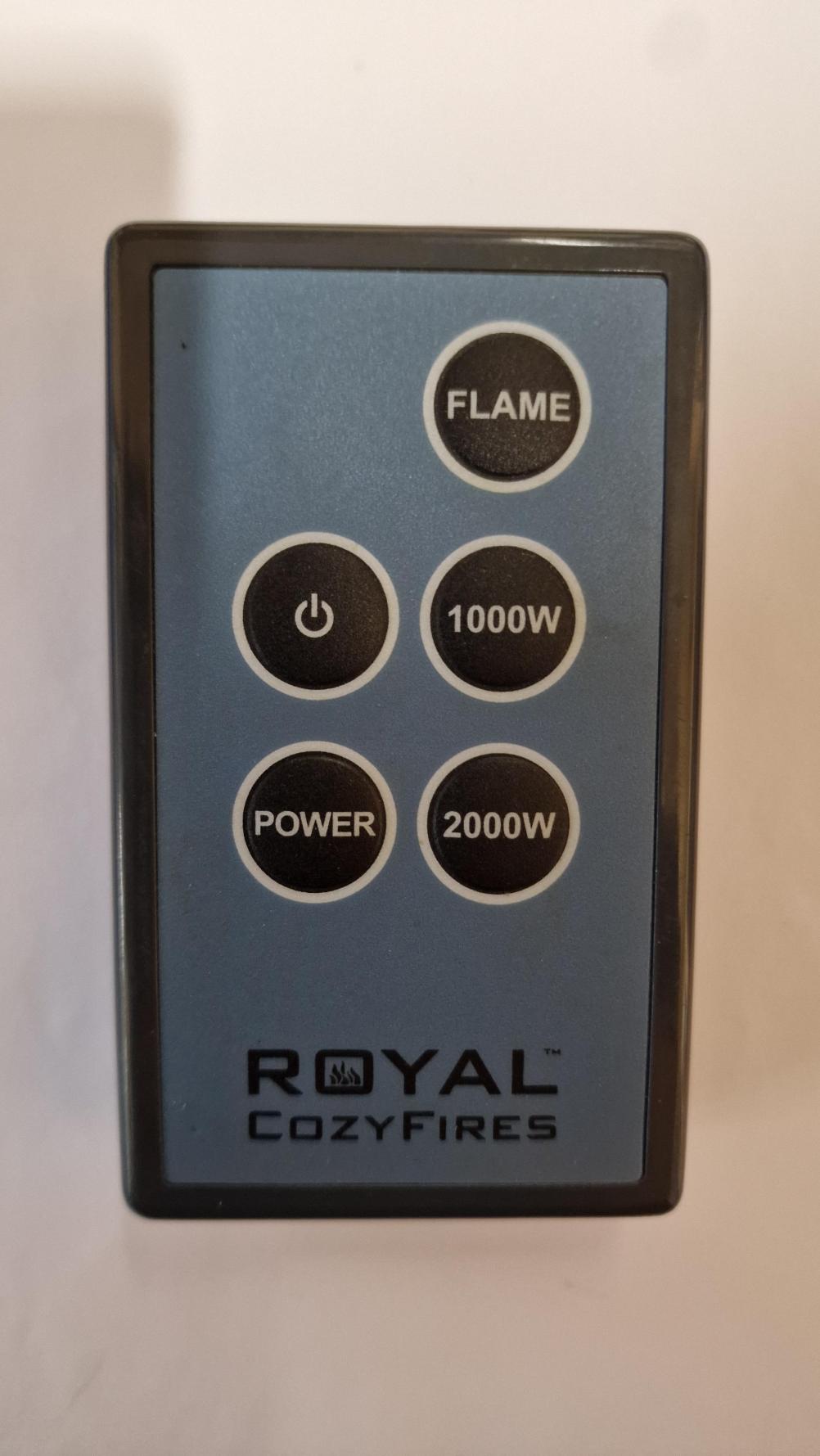 Royal Cozy Fires Remote Control - Front Image