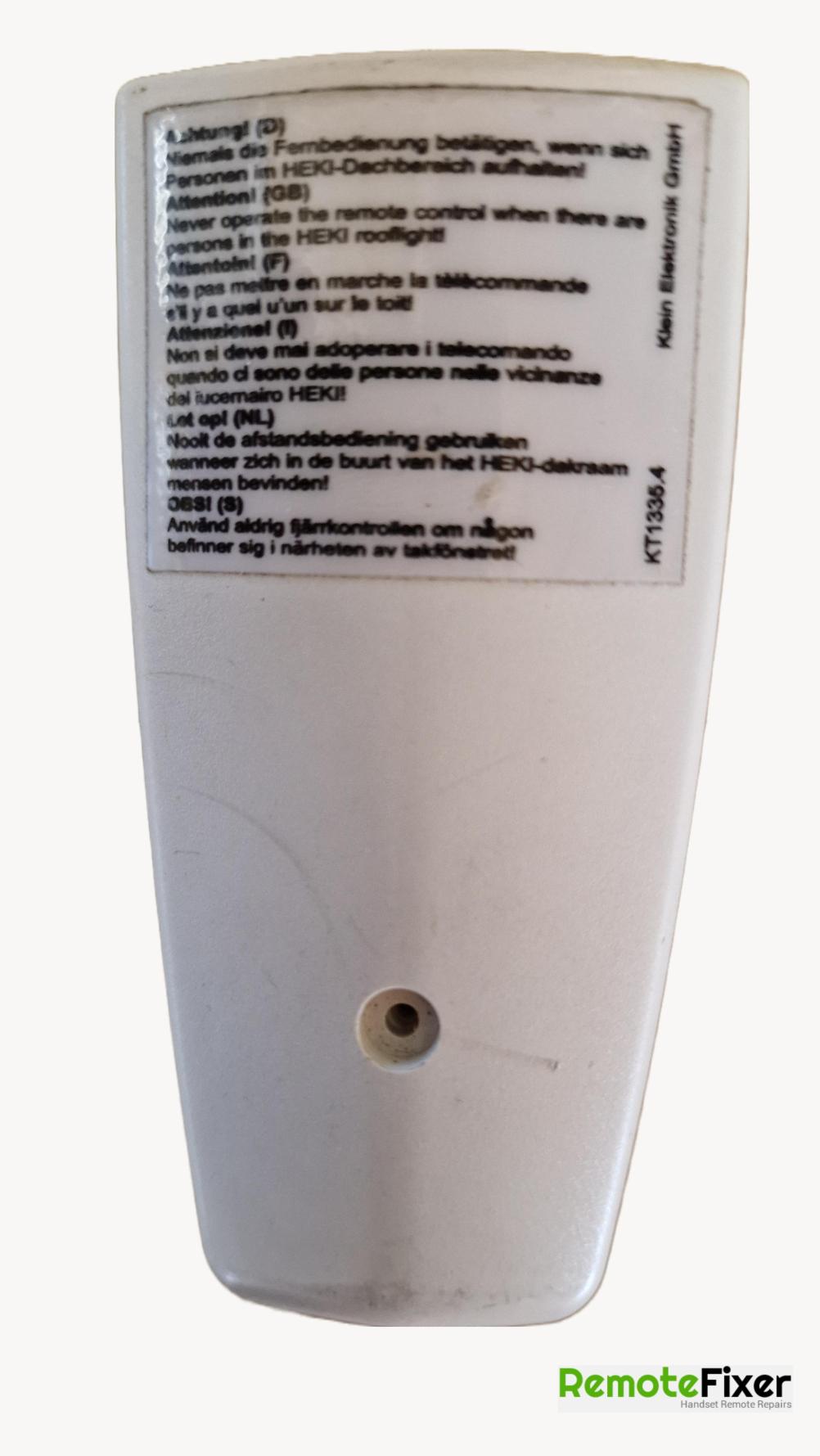 Dometic KT1335.4  Remote Control - Back Image