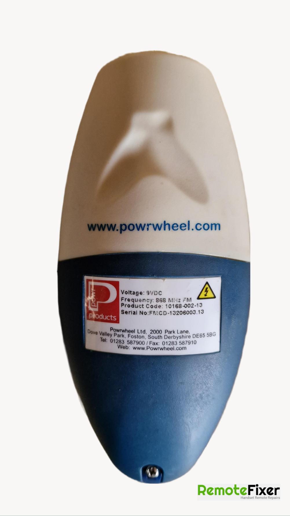 Powrwheel  Remote Control - Back Image