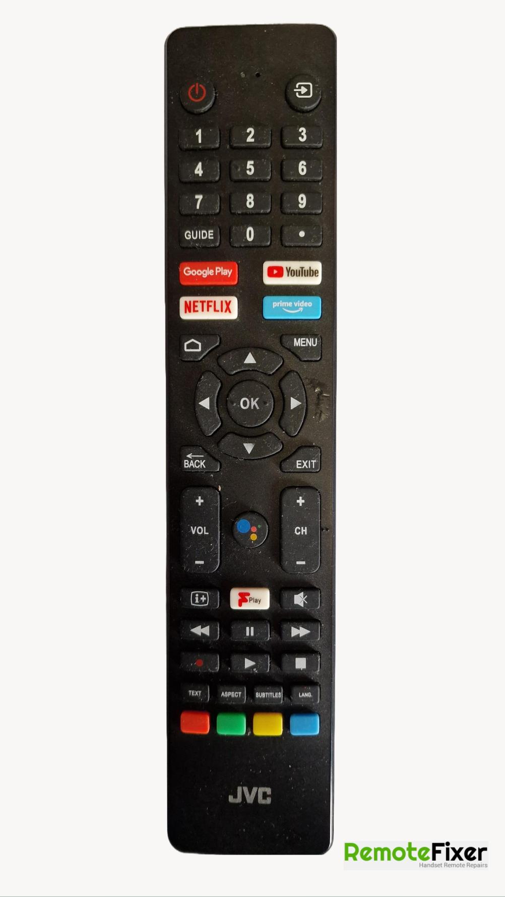 JVC  Remote Control - Front Image