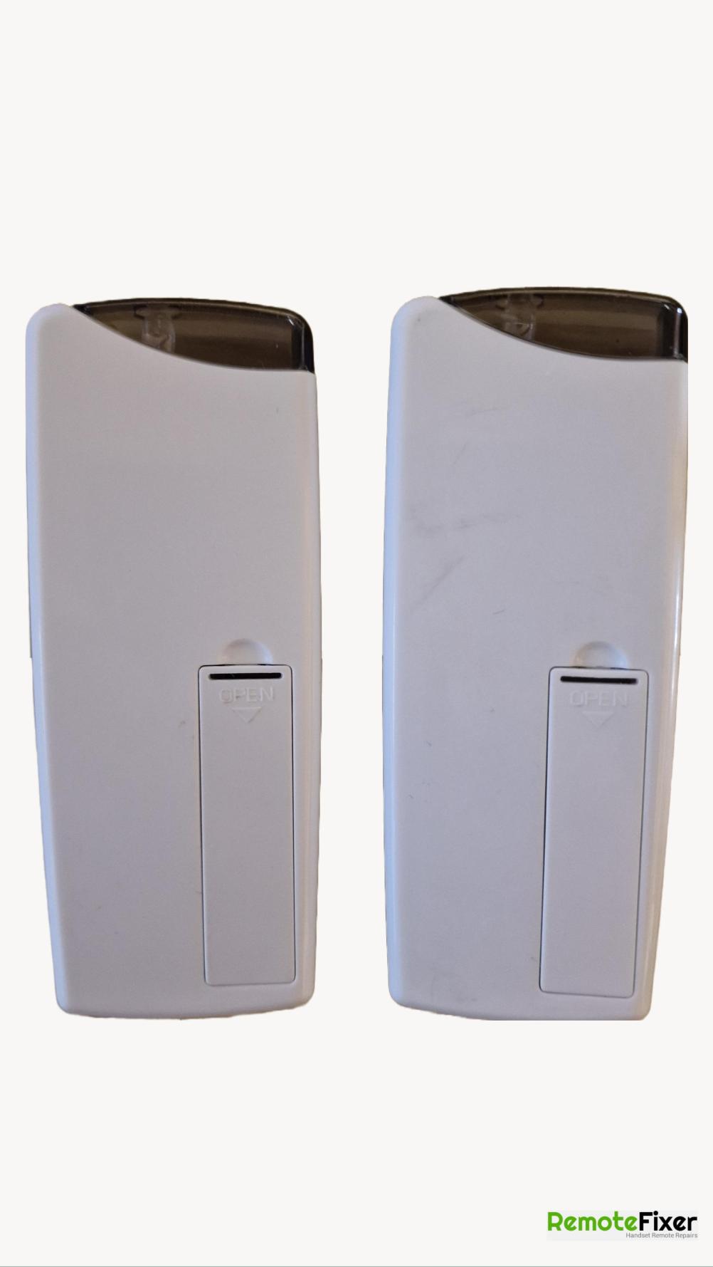 C & j paragon Remote Control - Back Image