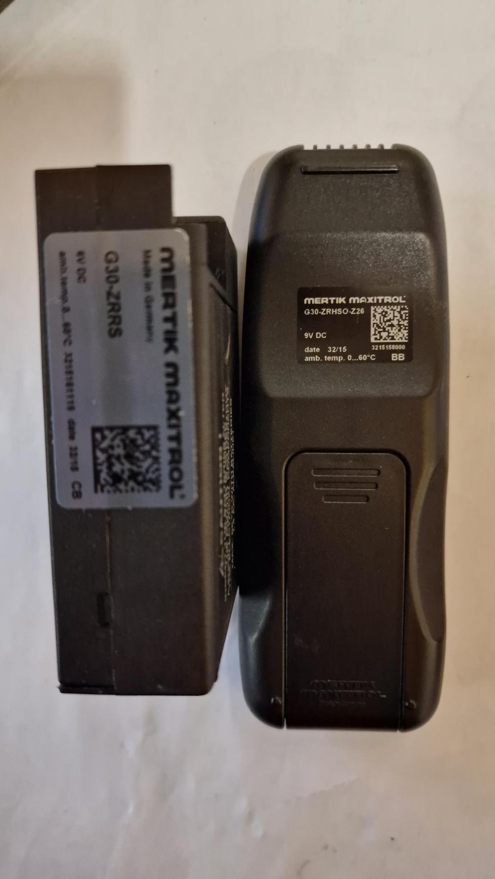Mertik Maxitrol G30 ZRHSO-Z26 Remote Control - Back Image