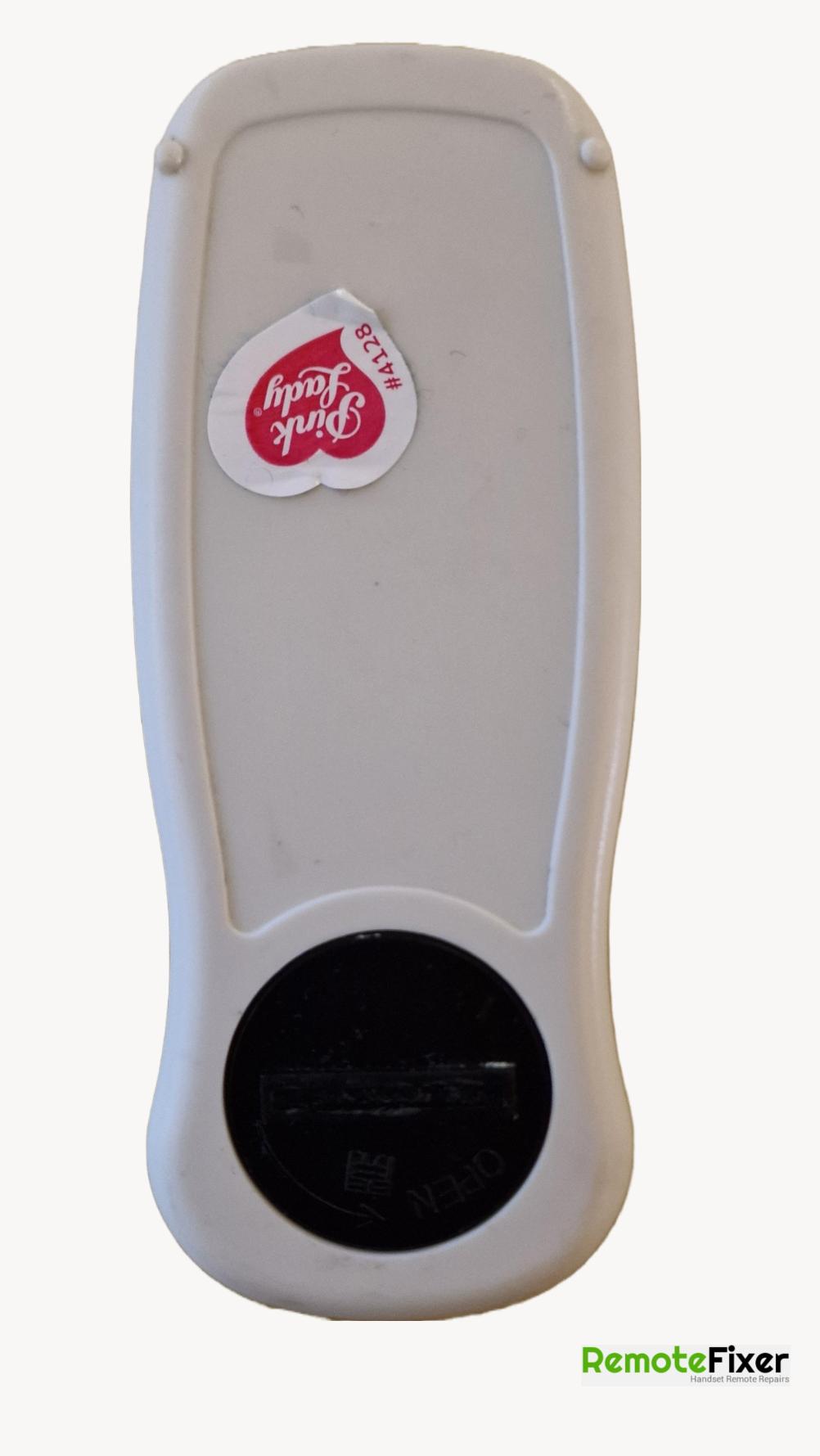 Triton  body drier AF-JD Remote Control - Back Image