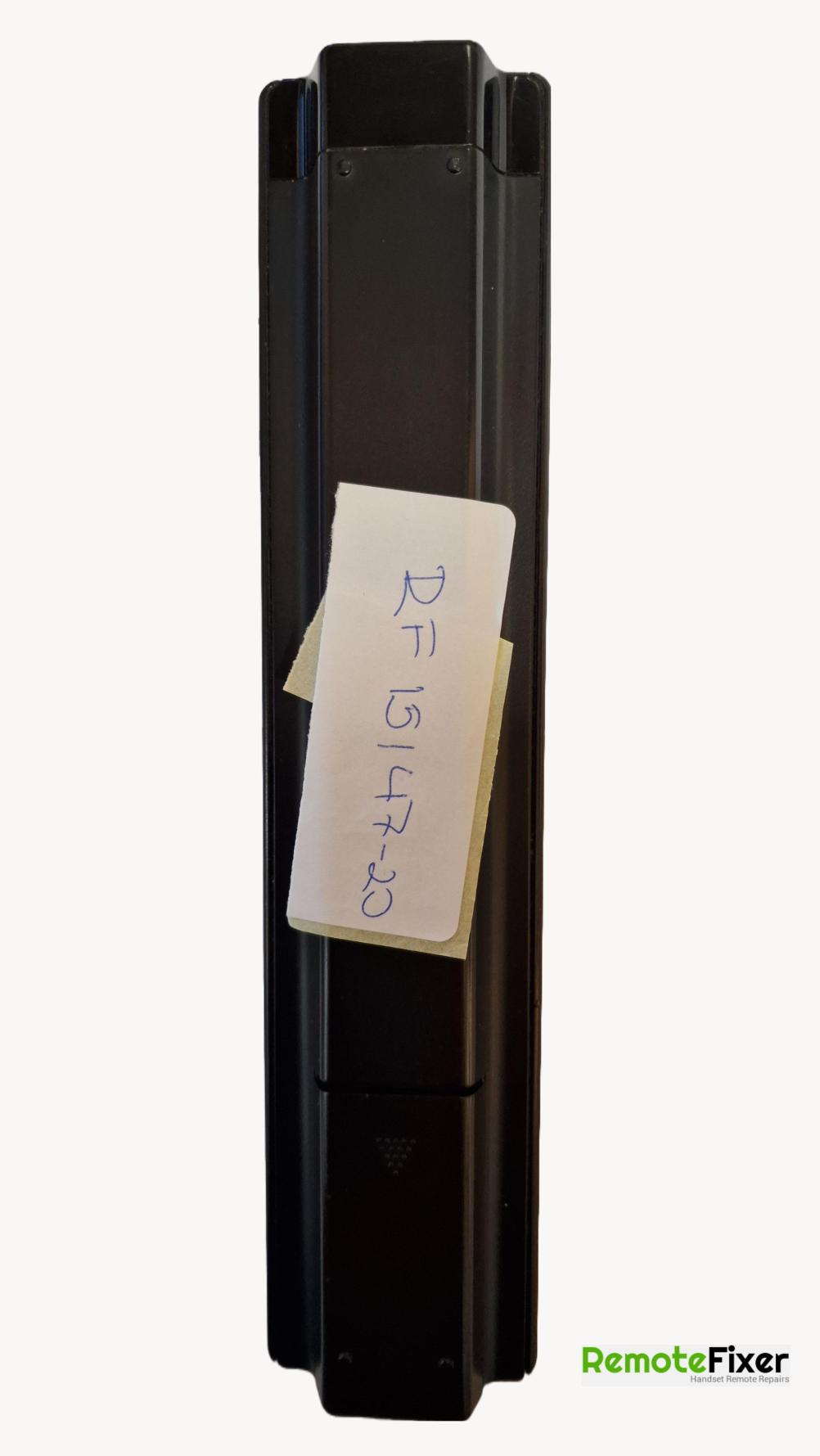 Panasonic  Remote Control - Back Image