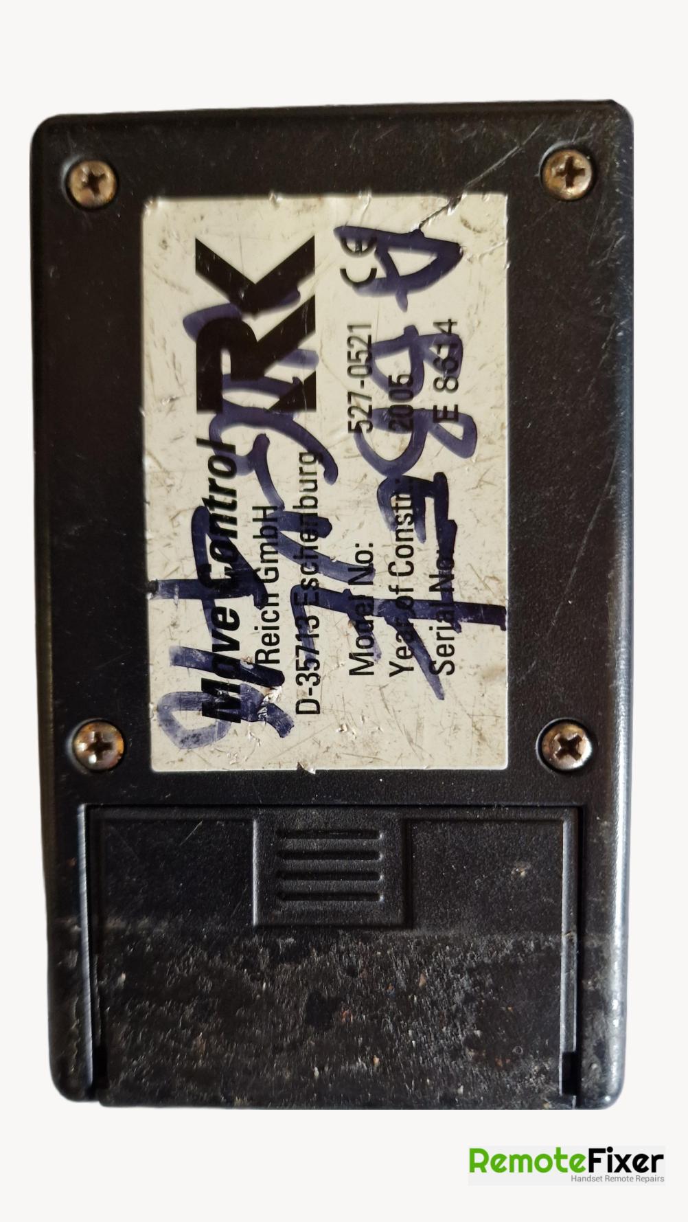 Reich Move Control  Remote Control - Back Image