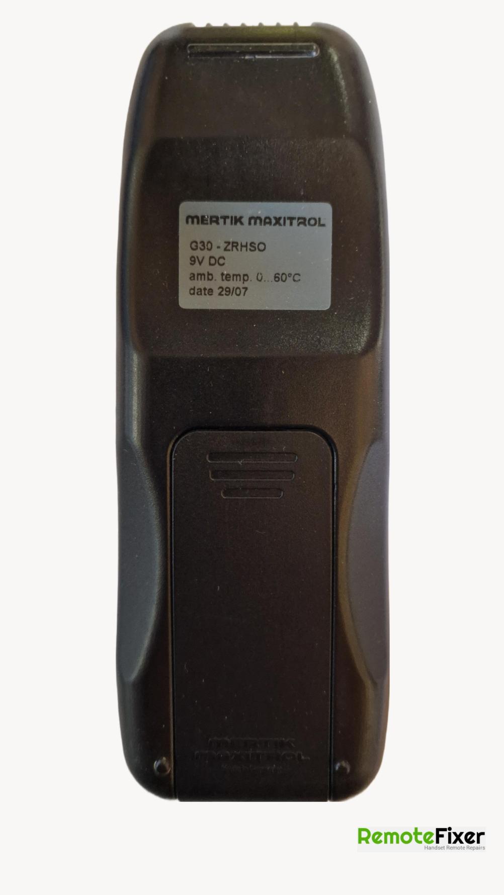 Gazco   Remote Control - Back Image