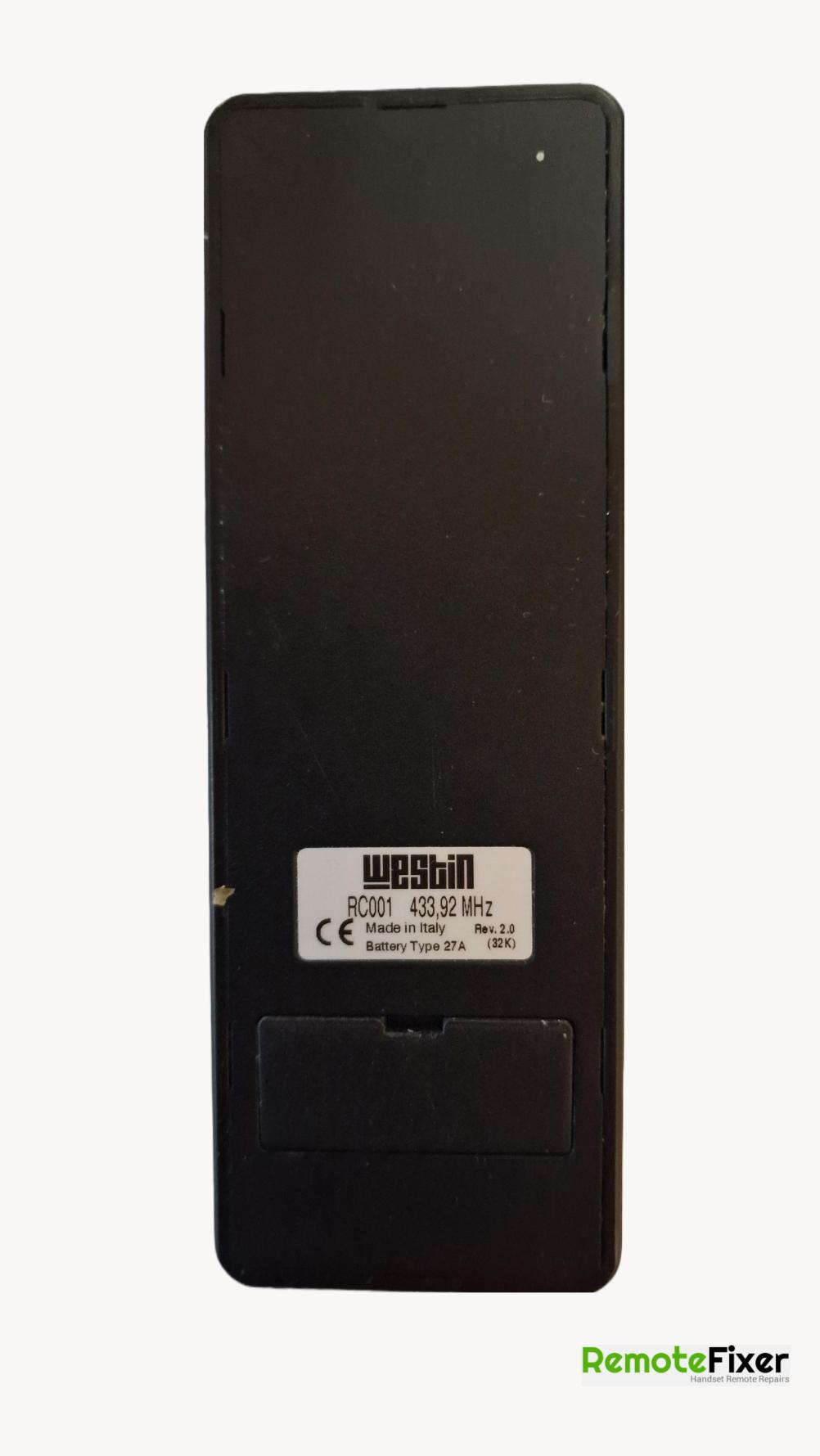 westin extractor remote control