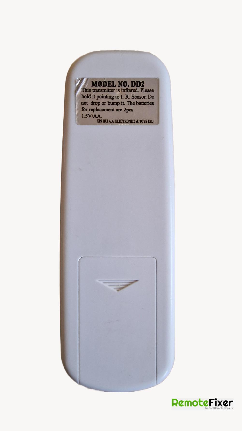 DD2  Remote Control - Back Image