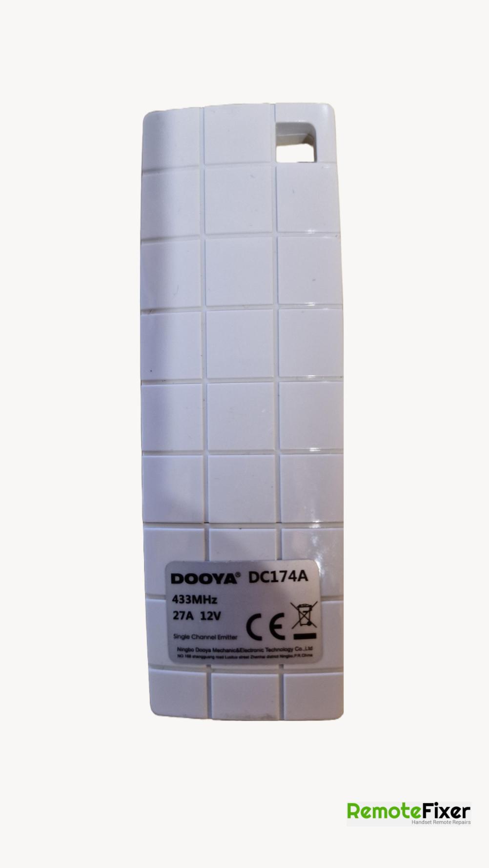 Dooya DC174A Remote Control - Back Image