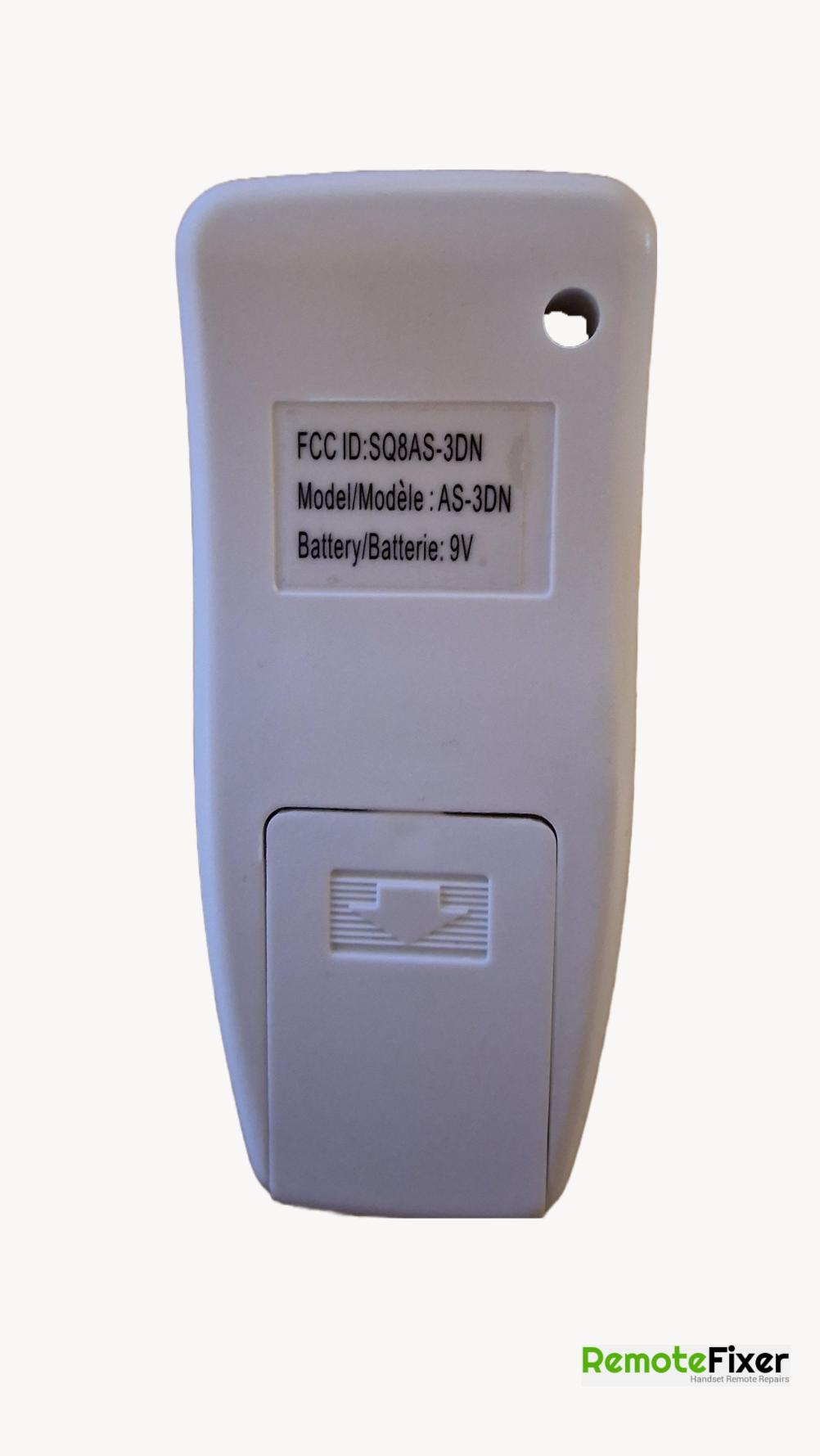 Air ryder Remote Control - Back Image