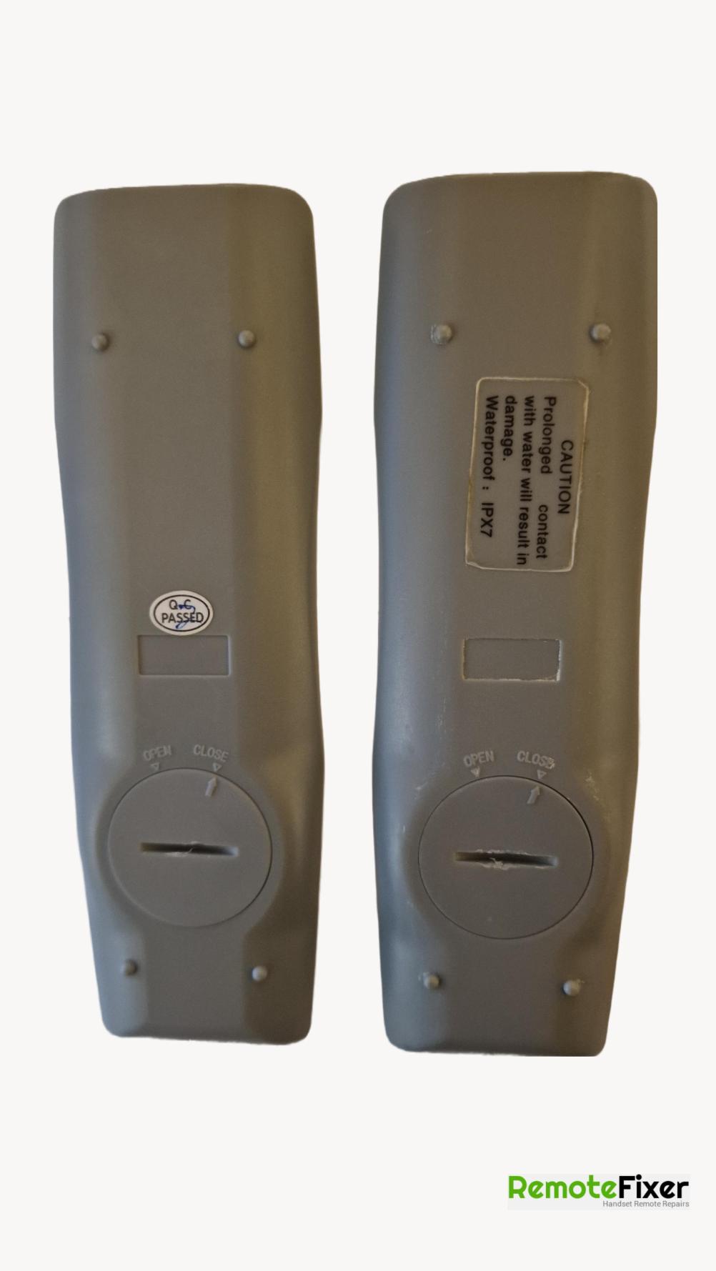 Tech 2O  Remote Control - Back Image