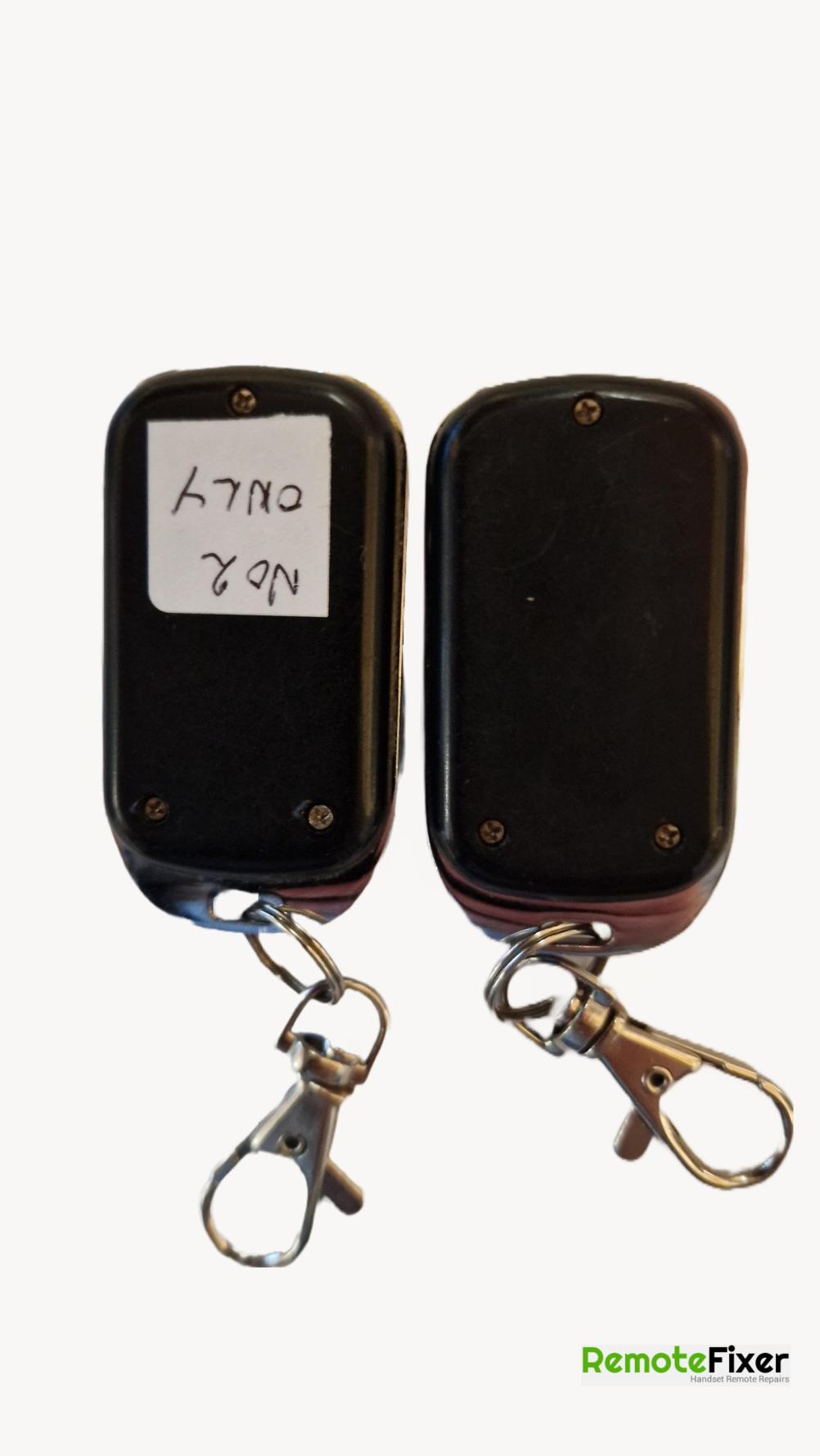 Cordial garage  Remote Control - Back Image