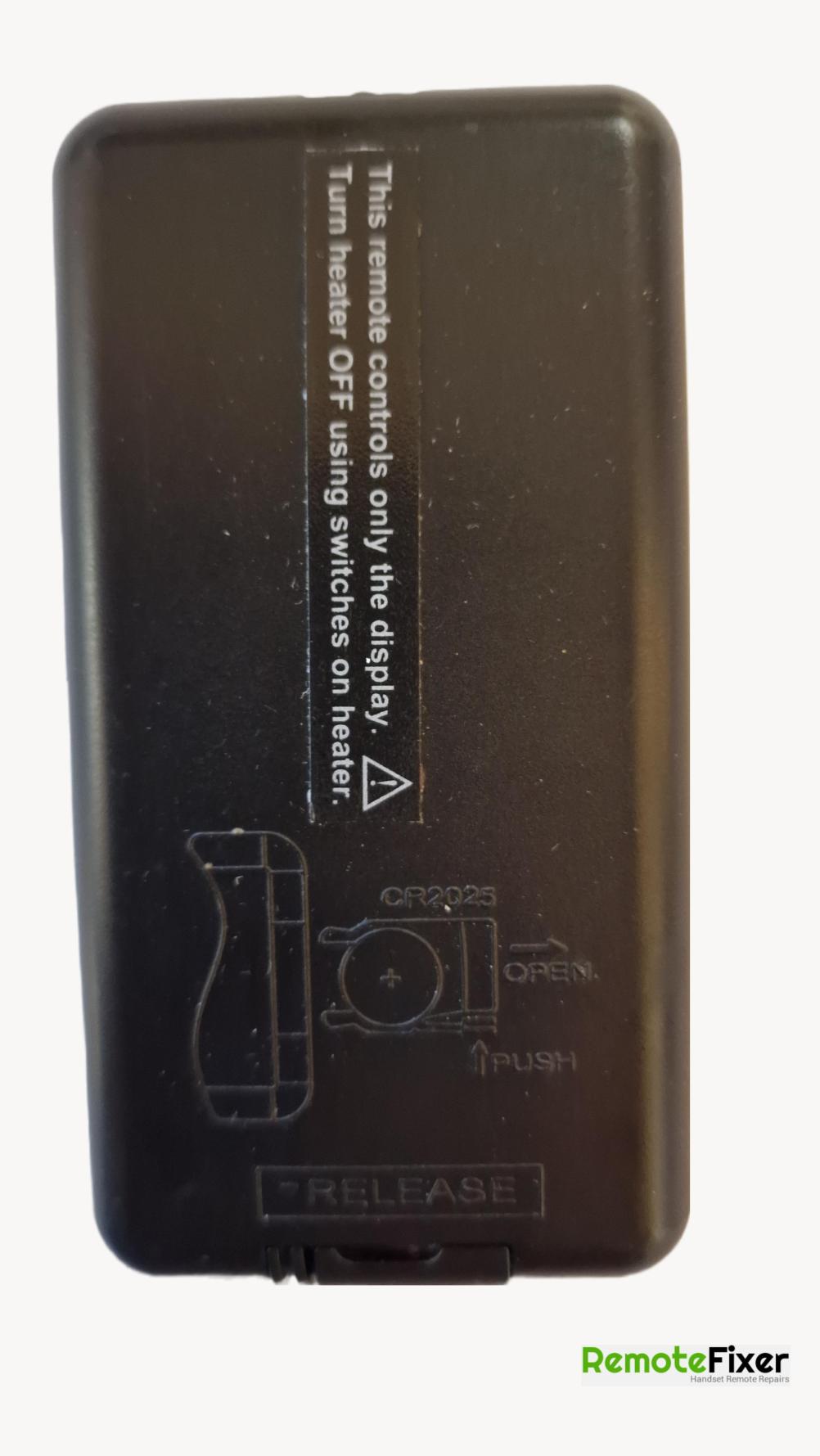 Focus Fire  Remote Control - Back Image