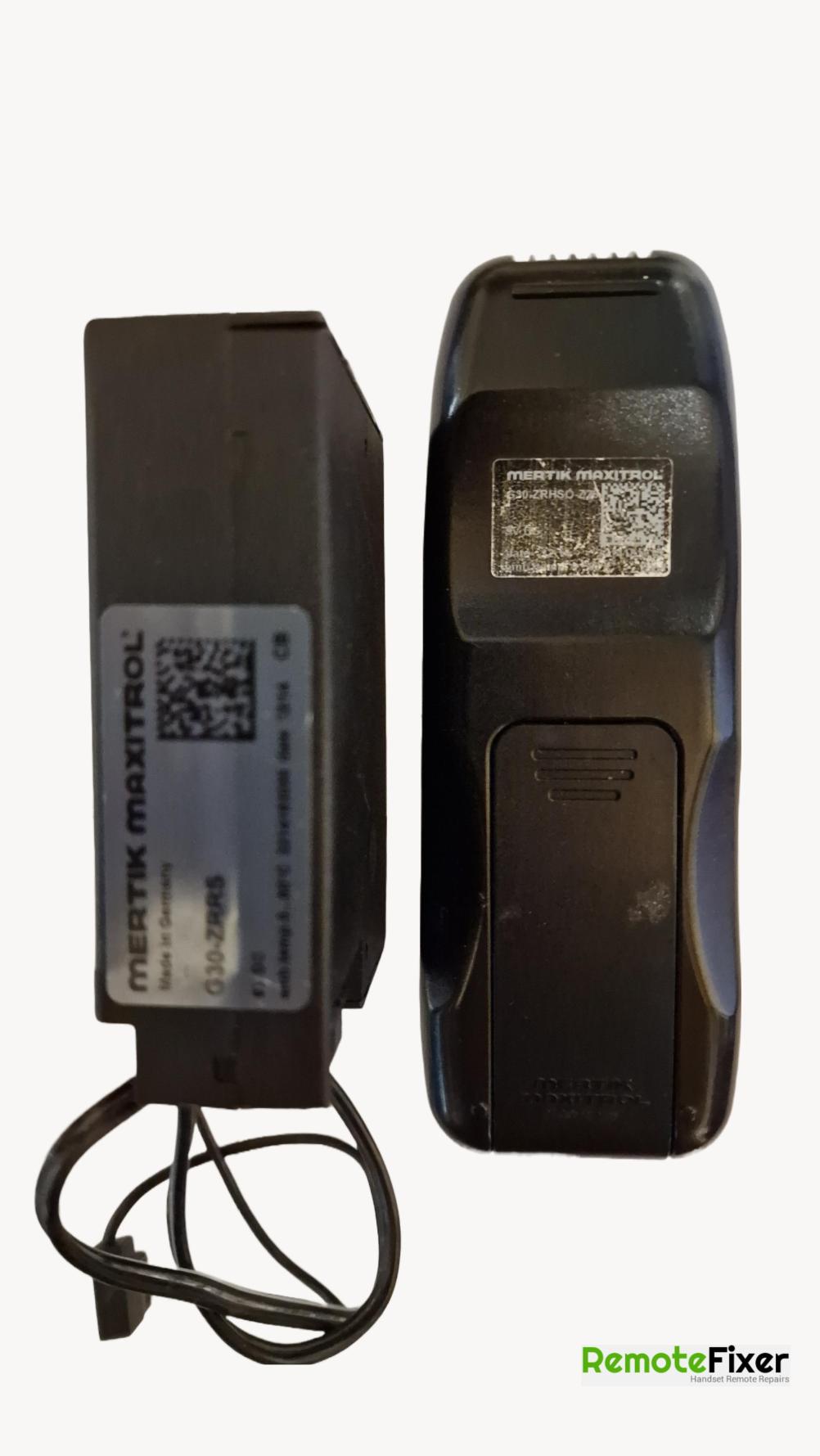 Gazco G30-ZRRS Remote Control - Back Image