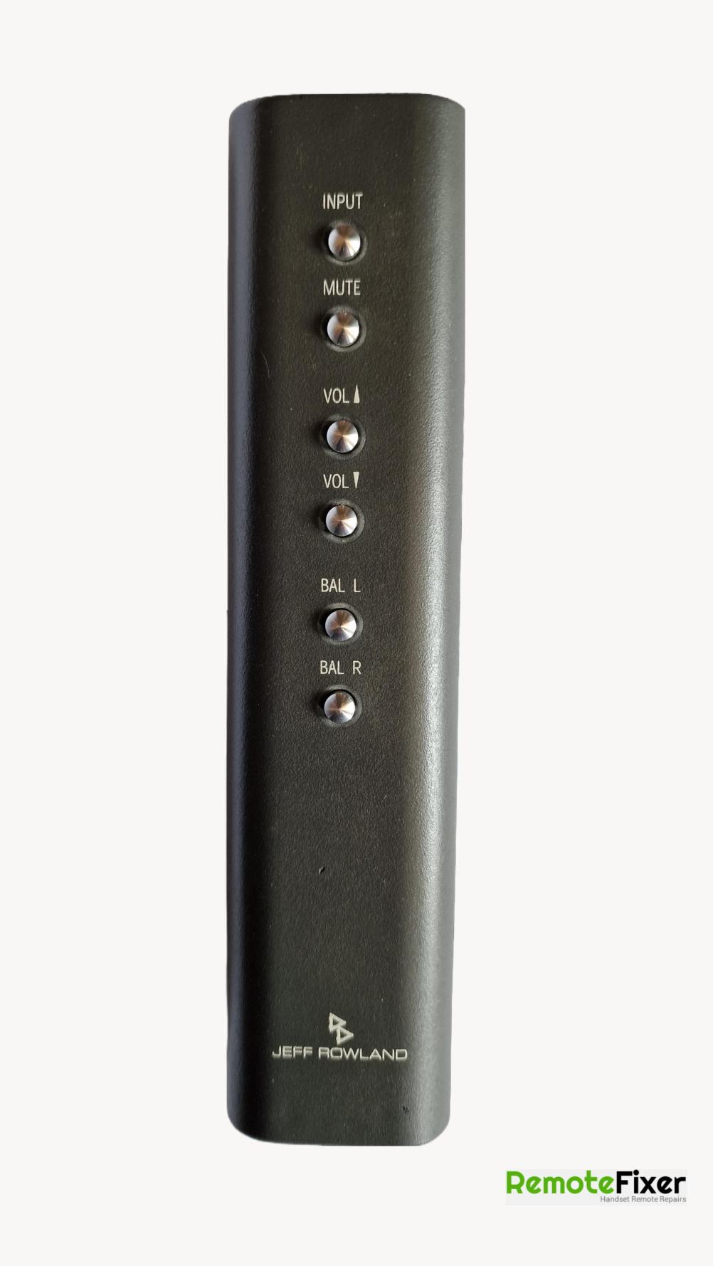 Jeff Rowland  Remote Control - Front Image