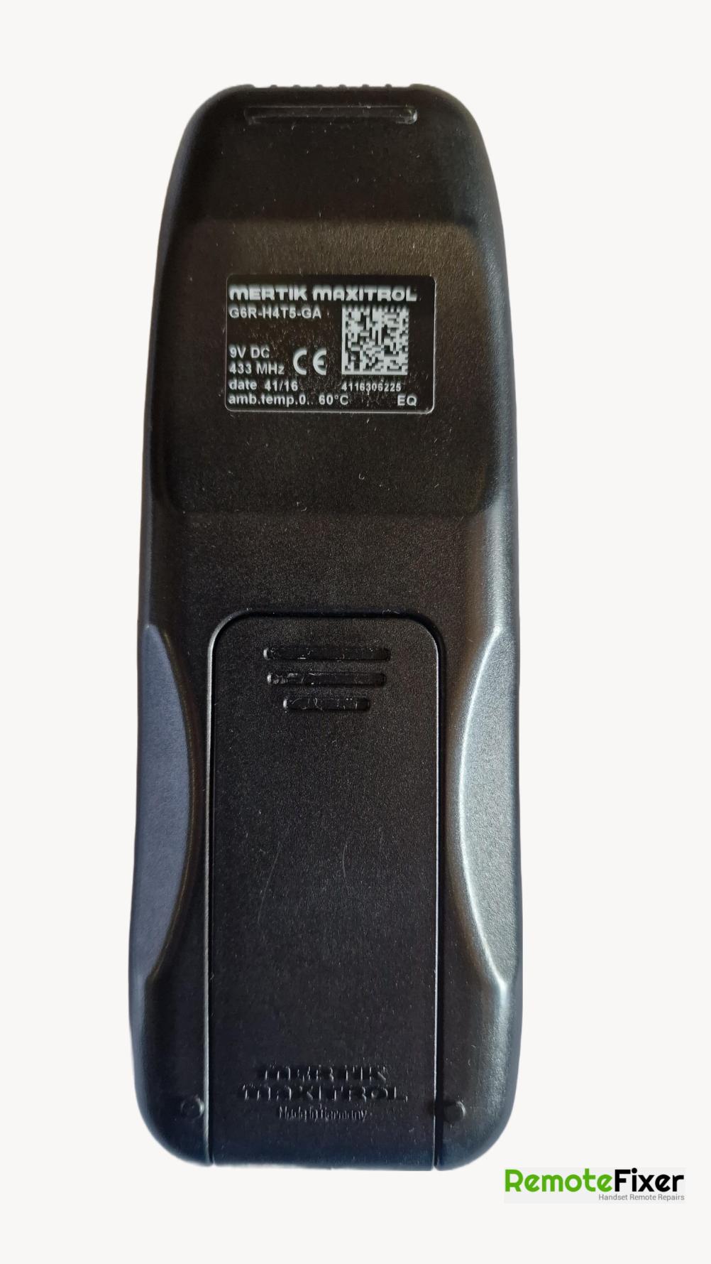 Gazco Slimline studio 1 Remote Control - Back Image