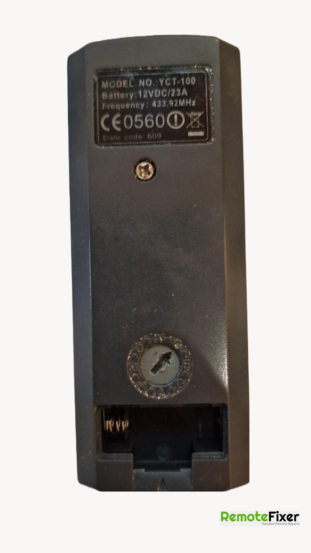 Fiamerore Fires  Remote Control - Back Image