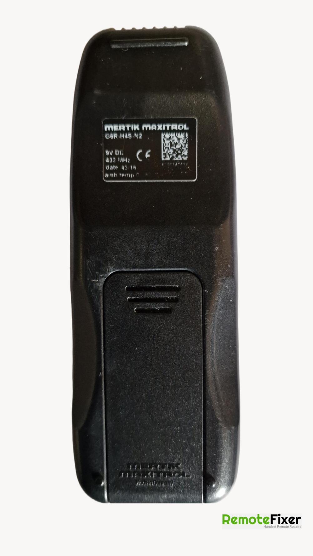 Nuflame Gas Fire Remote Control - Back Image