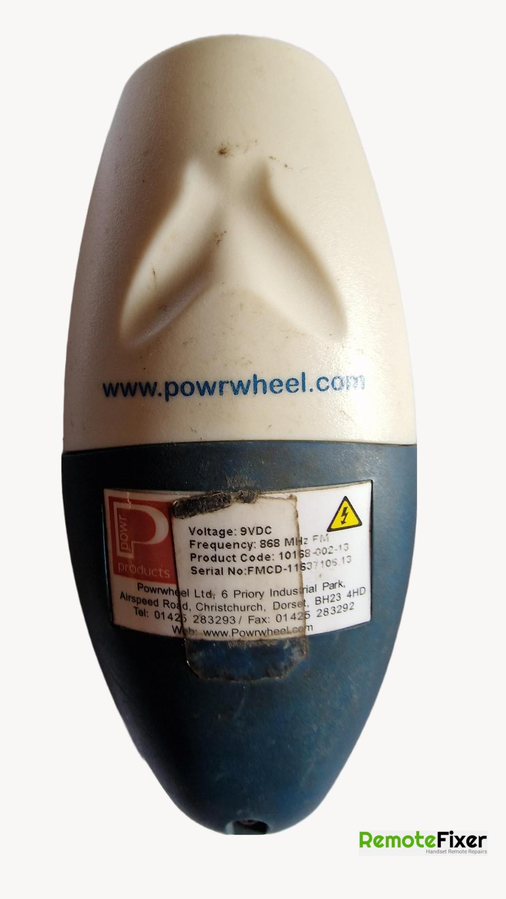 Powrwheel  Remote Control - Back Image