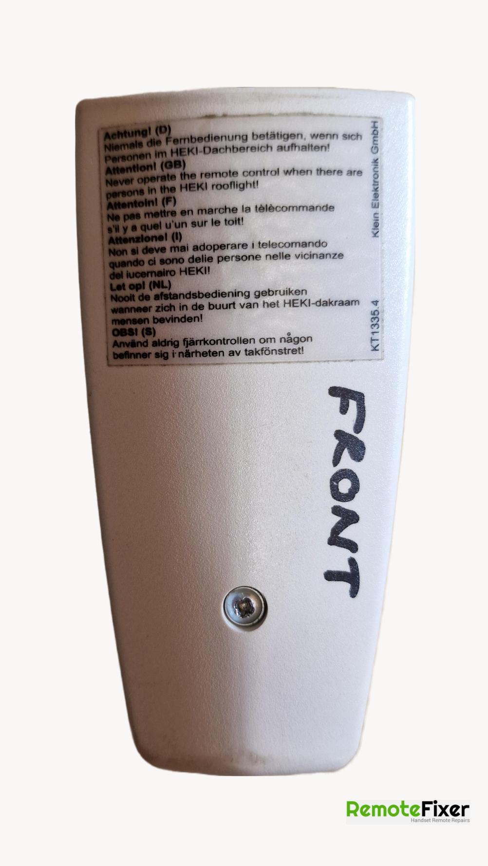 DOMETIC   Remote Control - Back Image