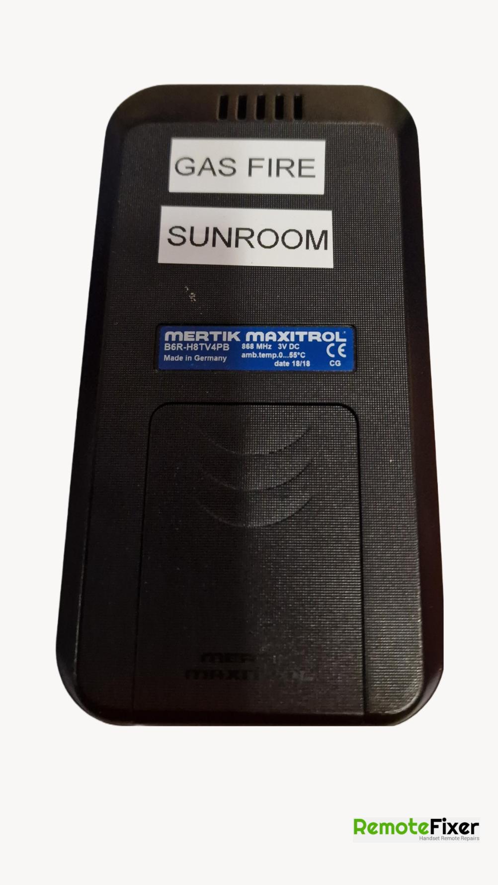 MERTIK MAXITROL  B6R-H8TV4PB Remote Control - Back Image