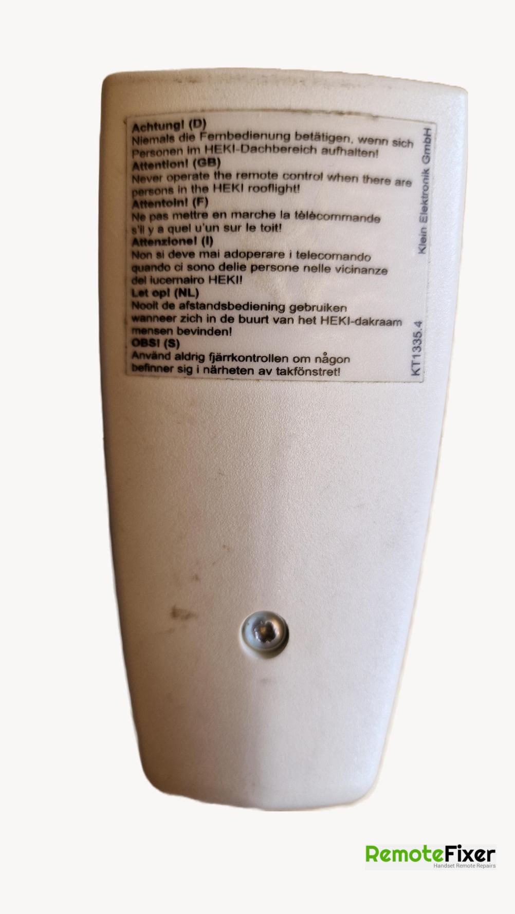 Dometic   Remote Control - Back Image