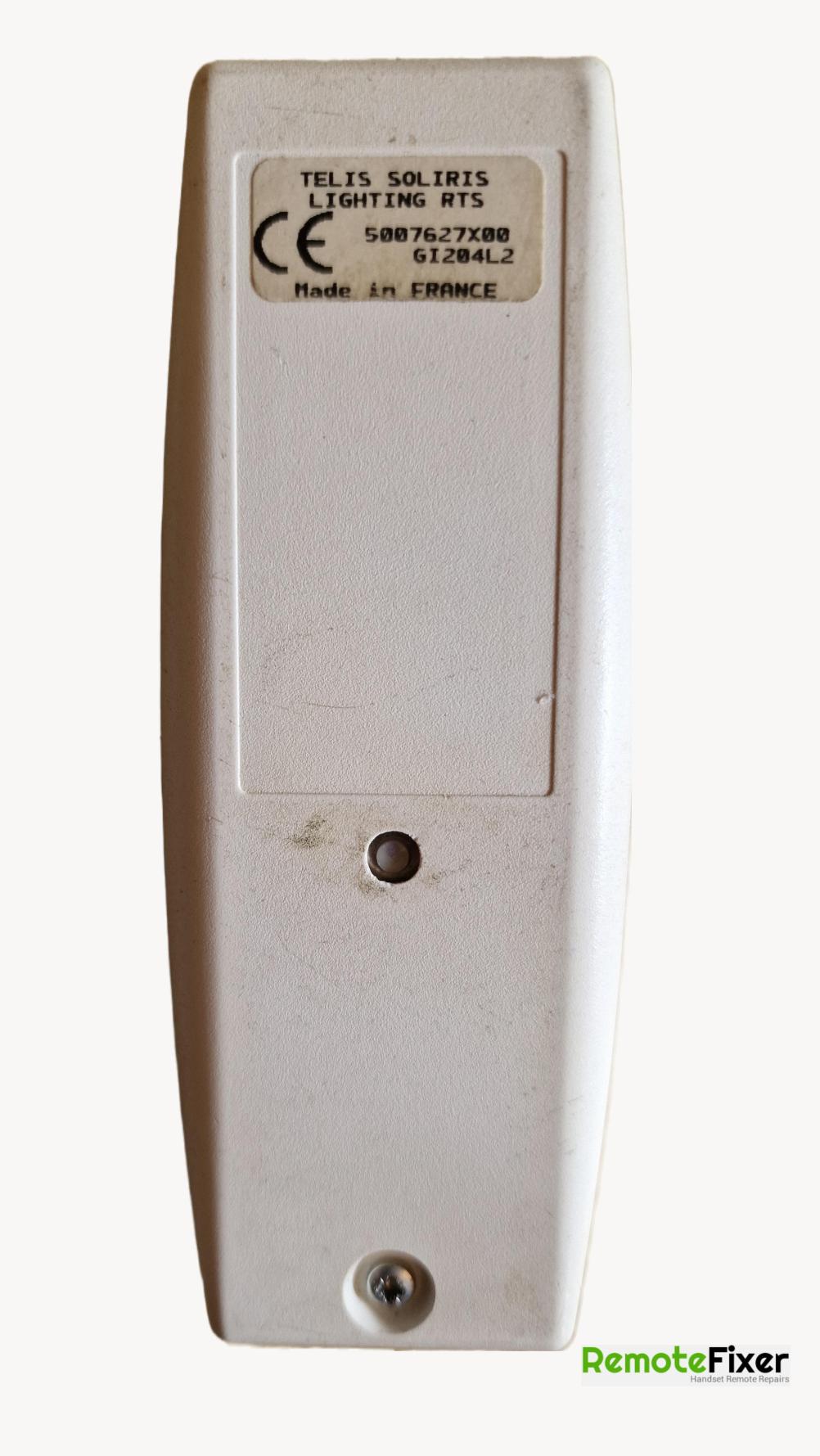 Somfy  Remote Control - Back Image