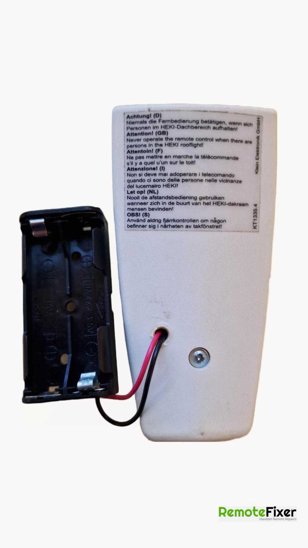 Heki  Remote Control - Back Image