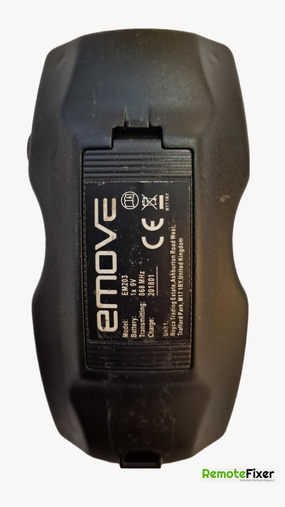 EMOVE EM203 Remote Control - Back Image